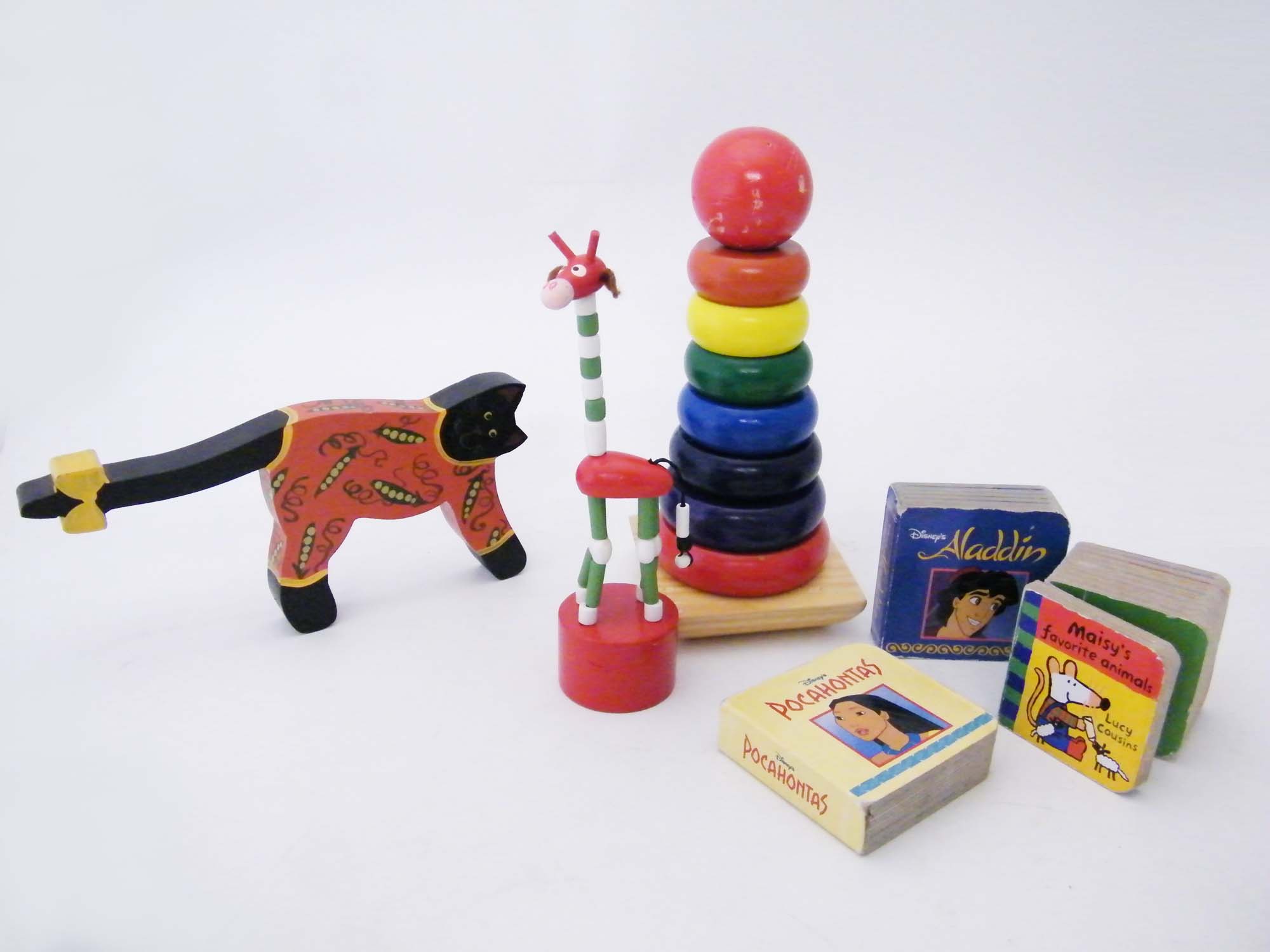 Wooden Toys and Disney Books