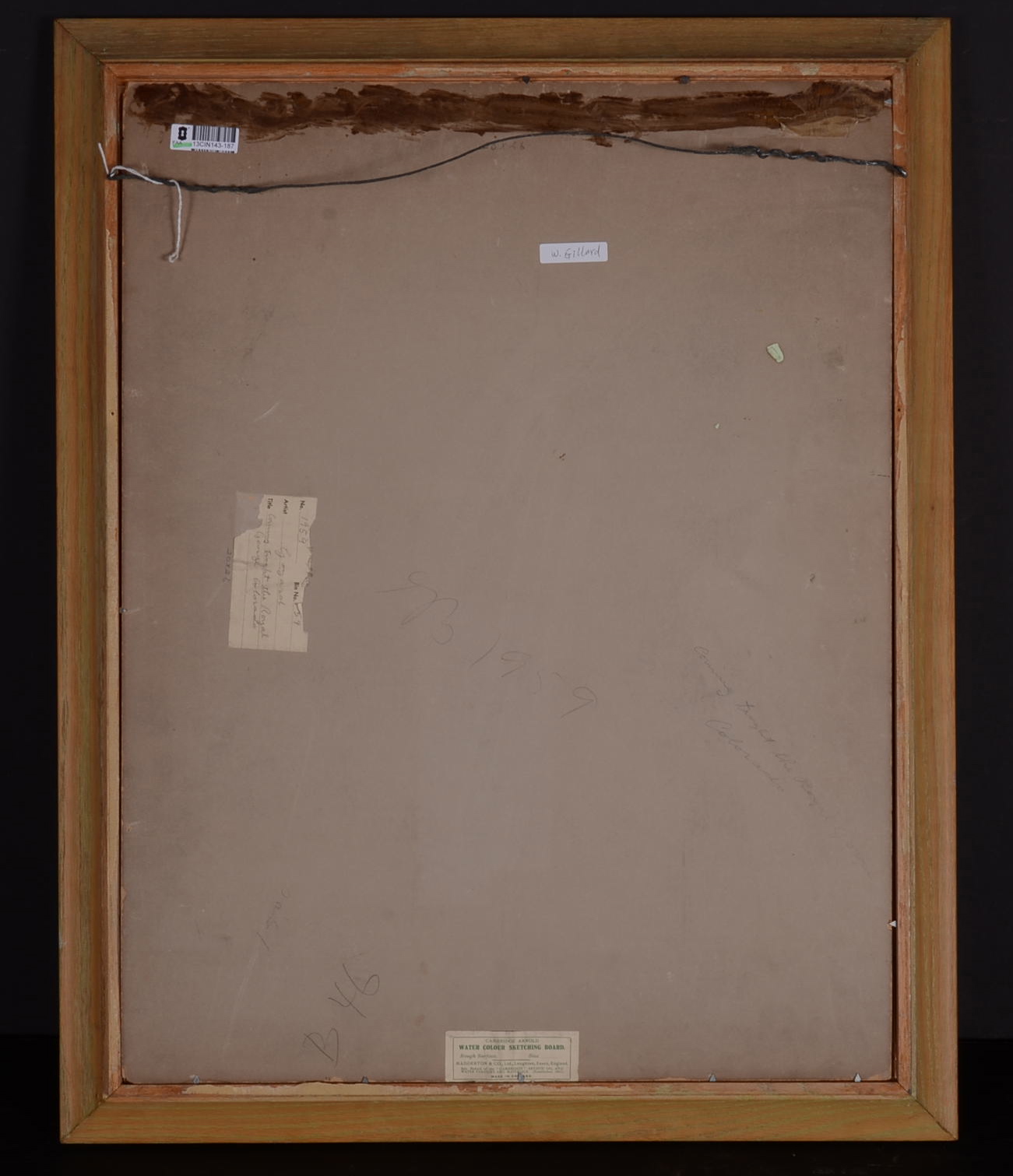 Original J.W. Goyyard Watercolor on Paper Painting