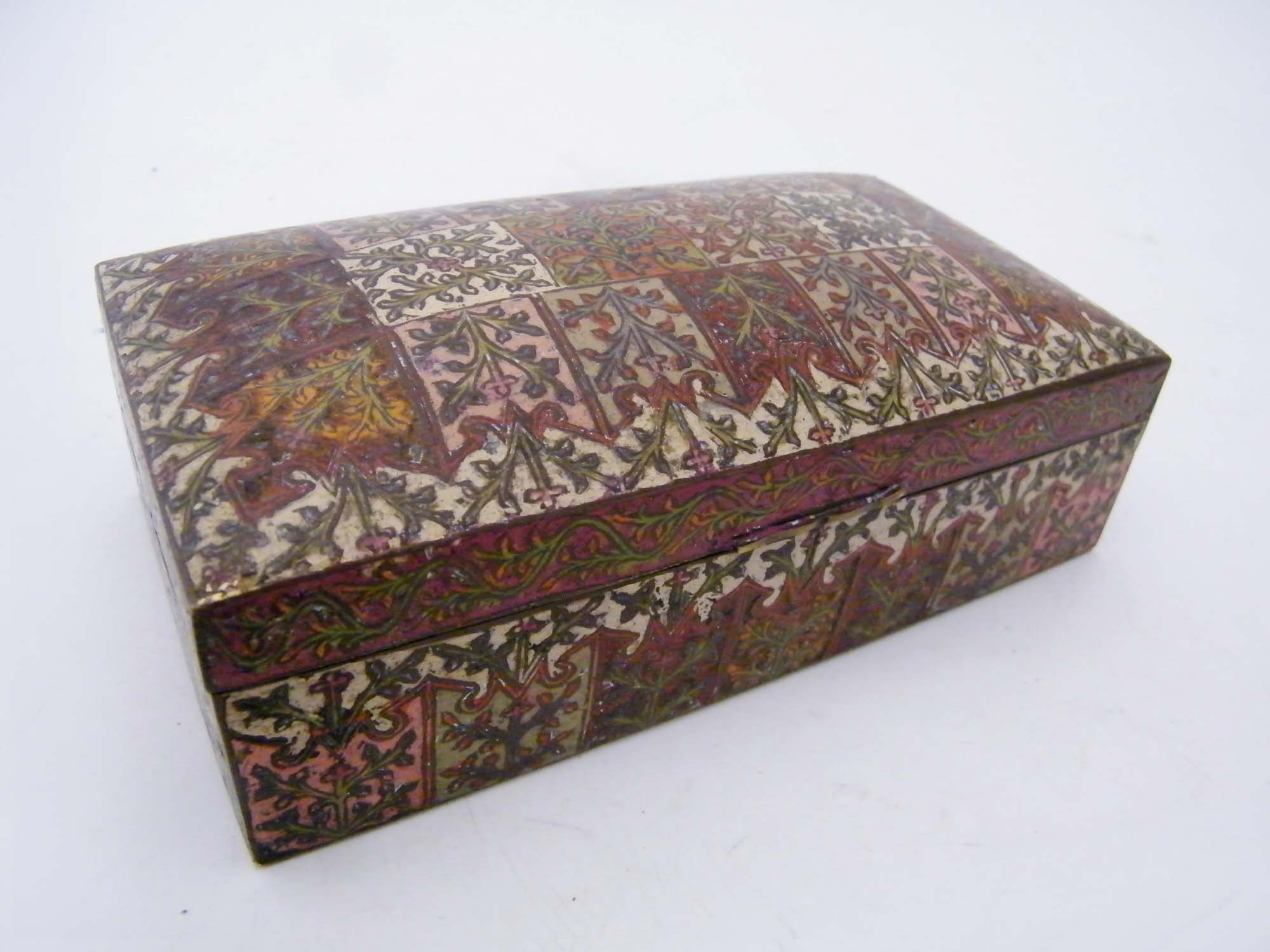 Vintage Enameled Brass Cigar Box