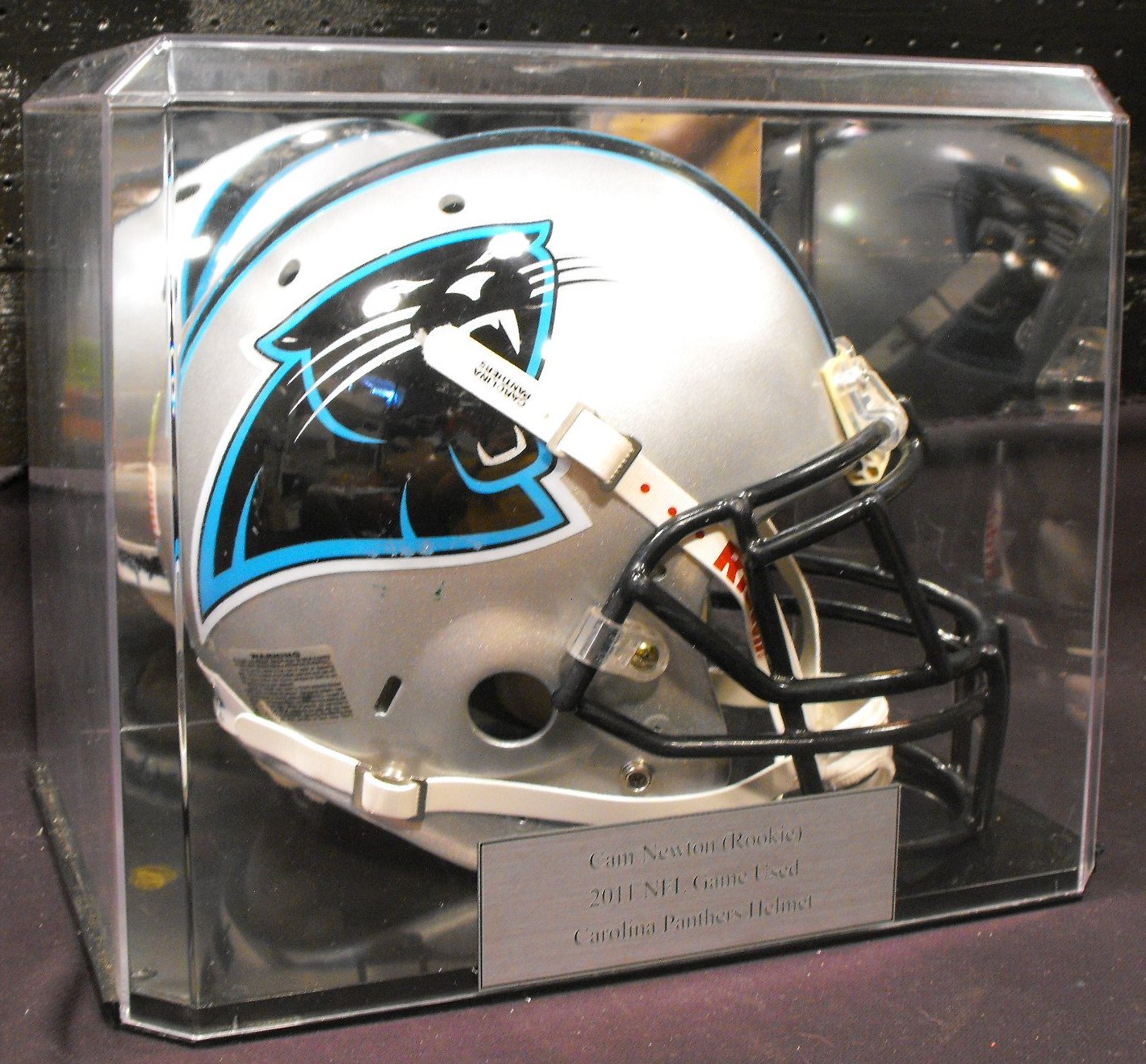 Unbelievable!  2011 Cam Newton Game Used Carolina Panthers Football Helmet