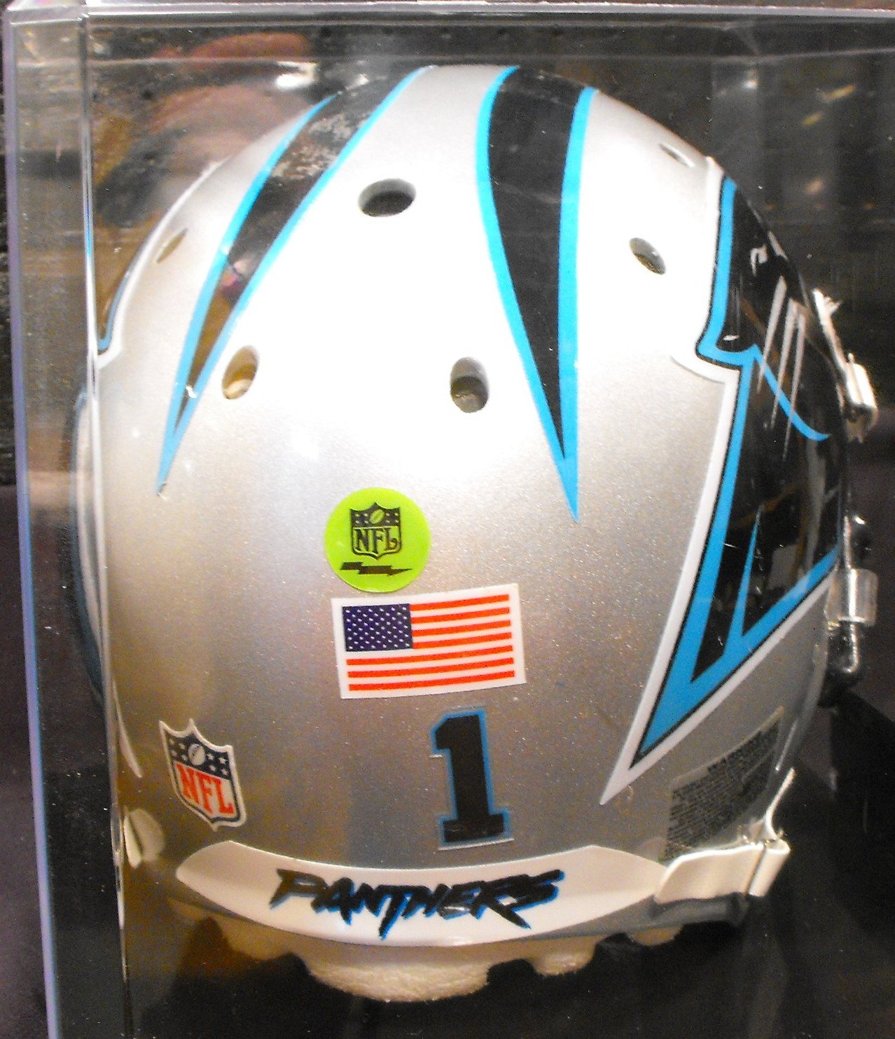 Unbelievable!  2011 Cam Newton Game Used Carolina Panthers Football Helmet