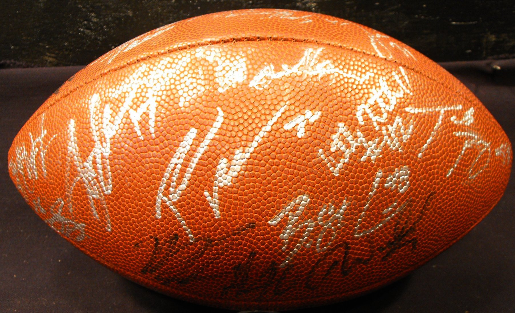 Cincinnati Bengals Team Autogaphed NFL Wilson Football With Many Signatures