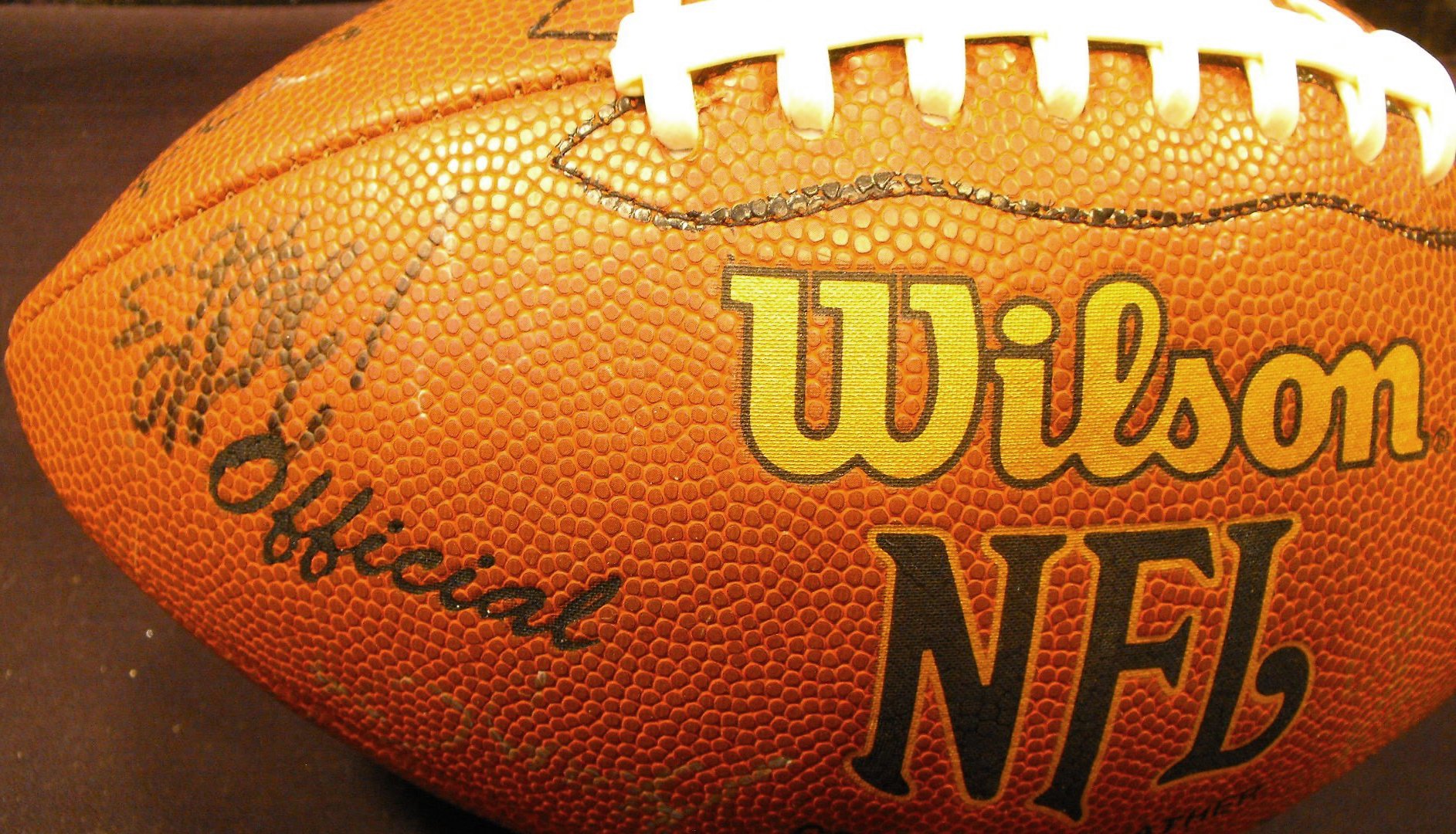 Cincinnati Bengals Team Autogaphed NFL Wilson Football With Many Signatures