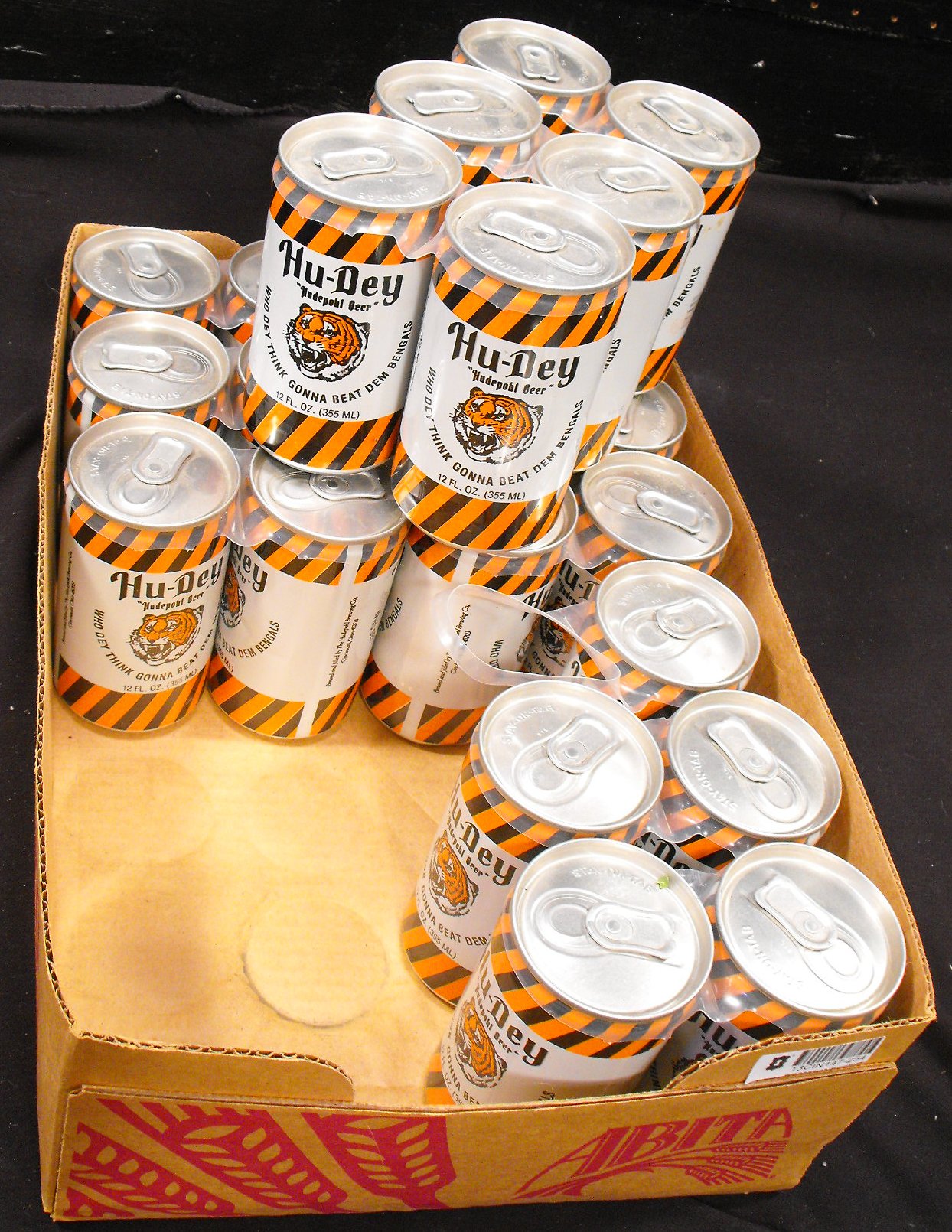 Hu-Dey Cincinnati Bengals Beer Cans/Filled With Beer (23) Cans
