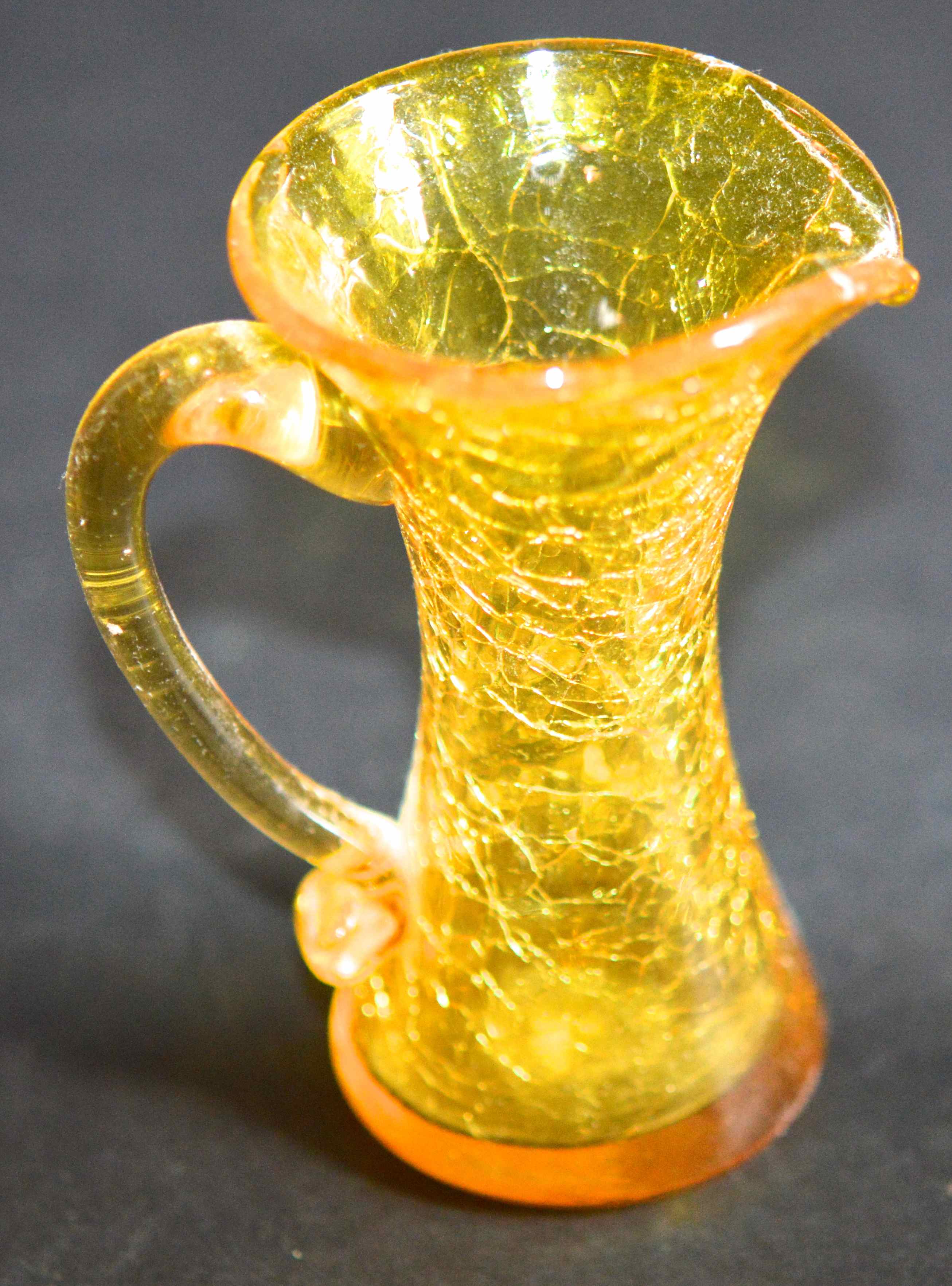 3 Crackle Glass Pieces