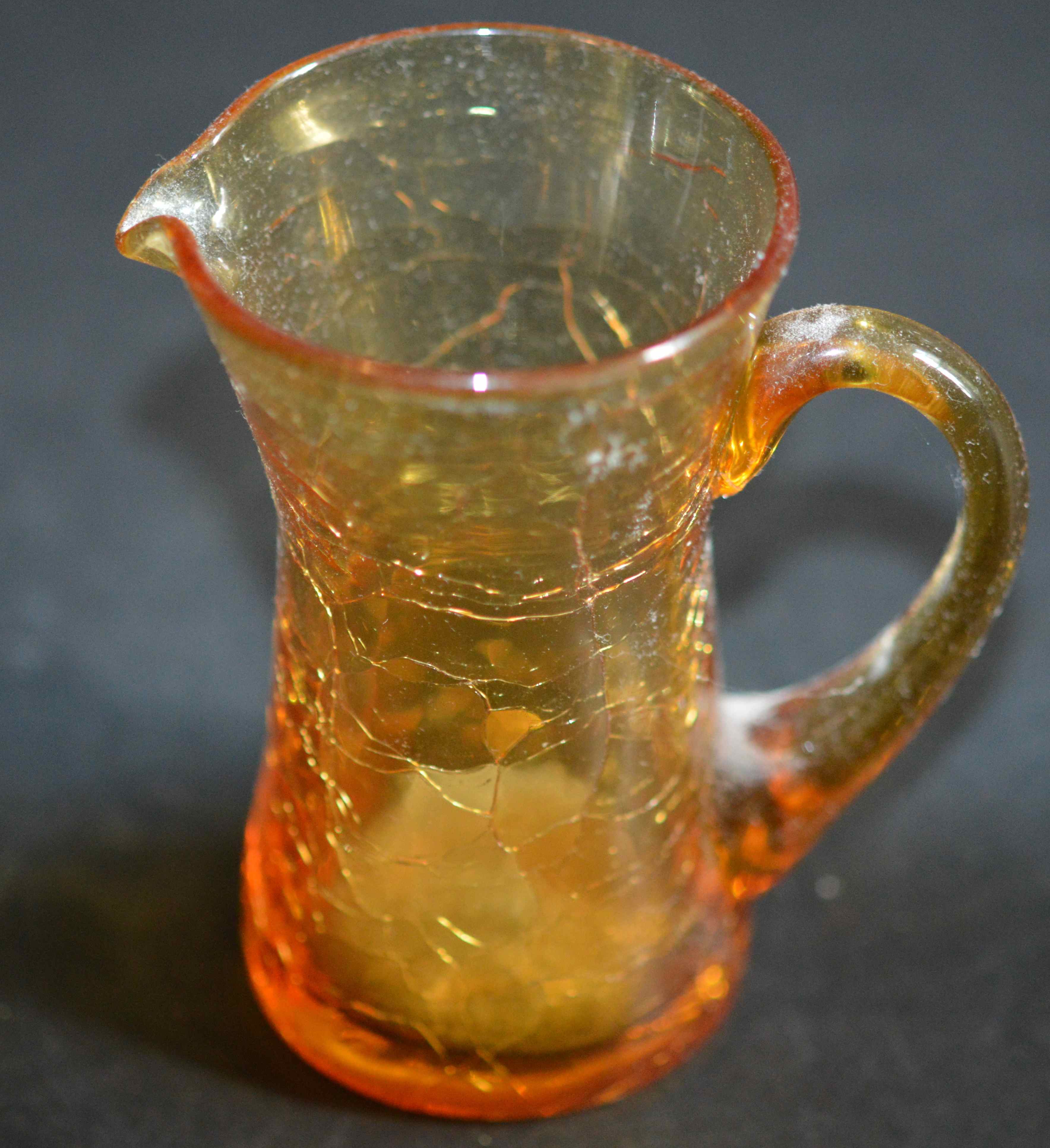 3 Crackle Glass Pieces