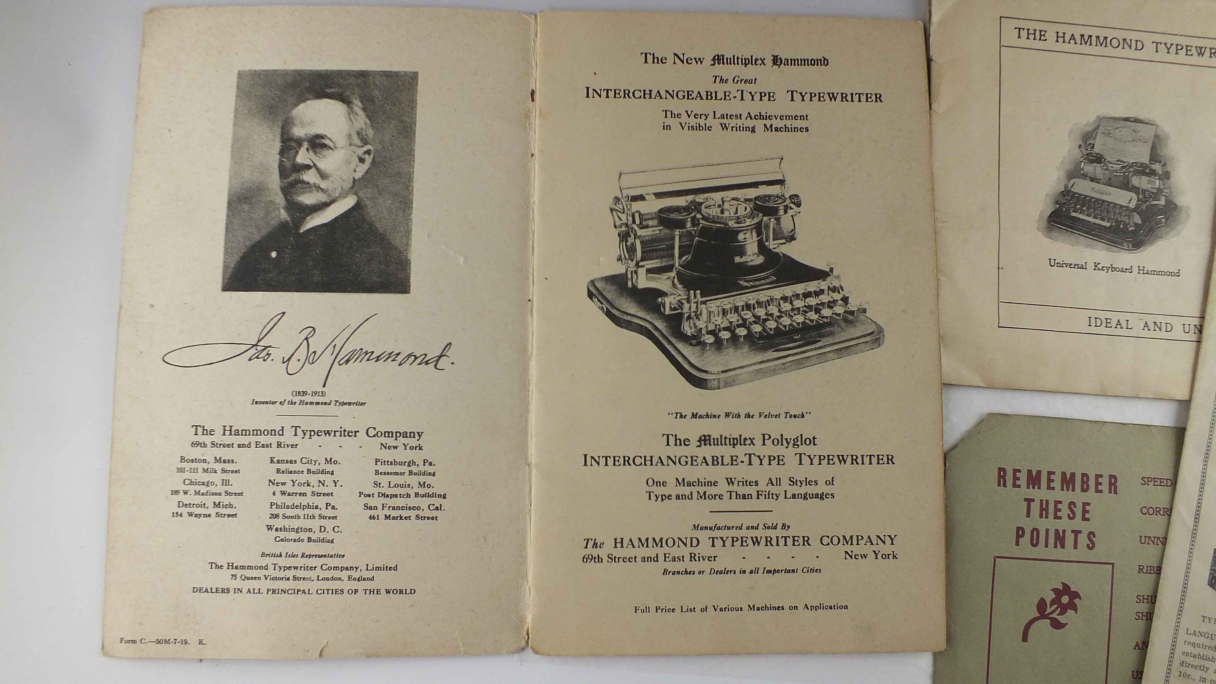 Antique Hammond Typewriter