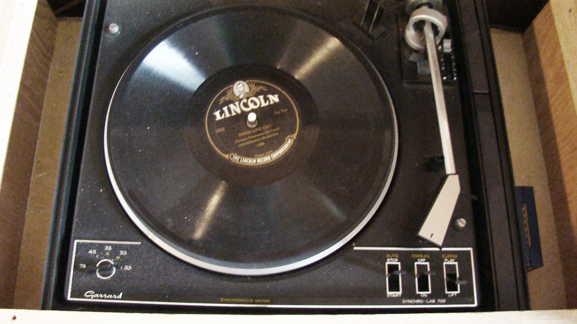 Vintage Kenwood Receiver and Garrad Record Player With Two Speakers