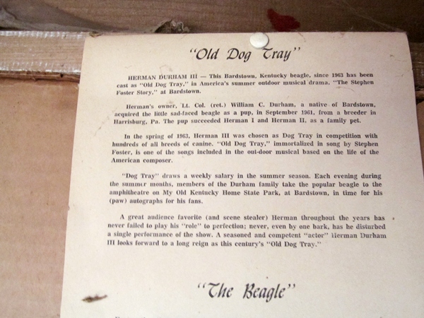 "Old Dog Tray" lithograph by Barry Michaels