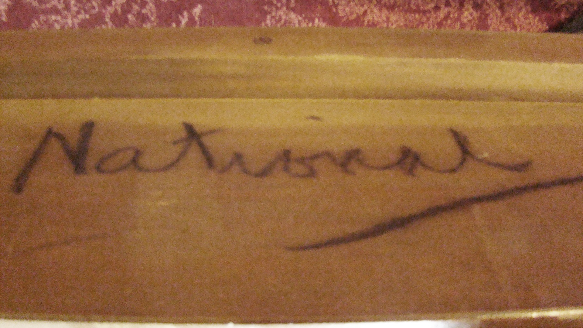 Vintage Full Size Walnut Bed.