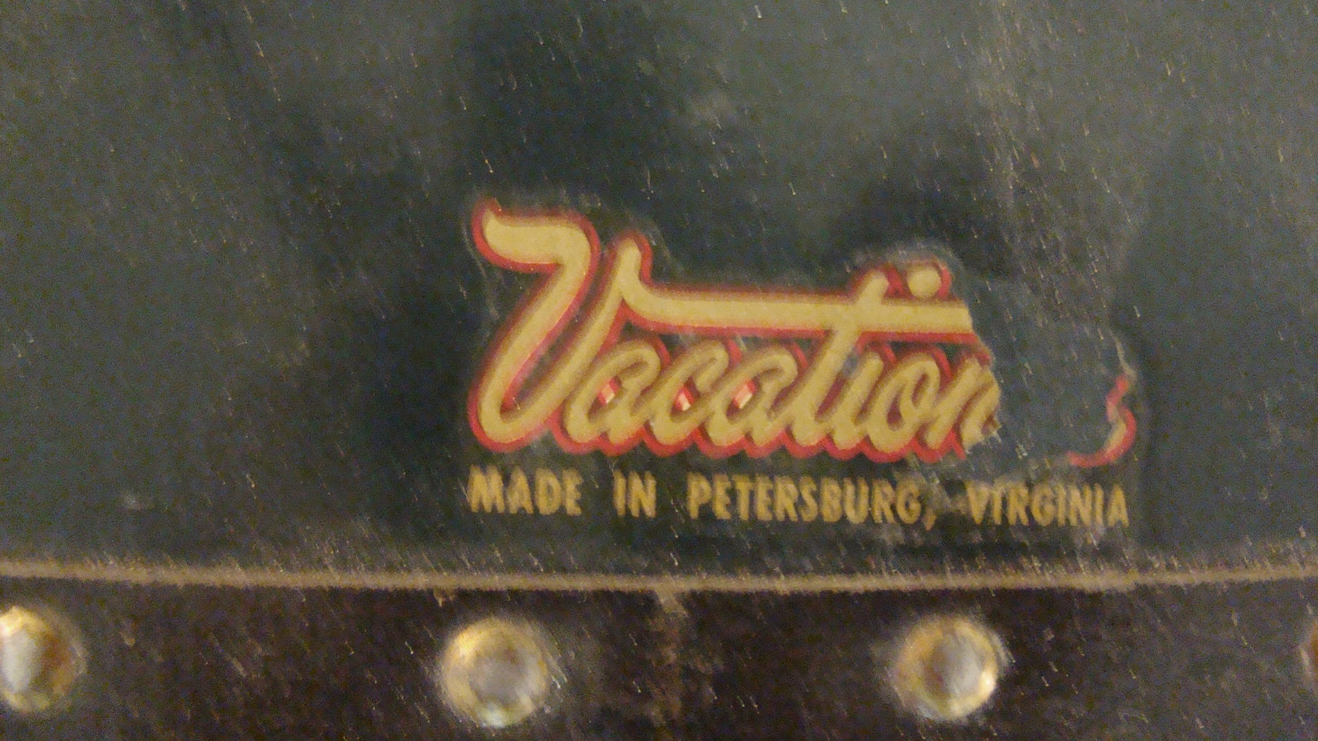 Vintage Green Metal Trunk by Vacation's