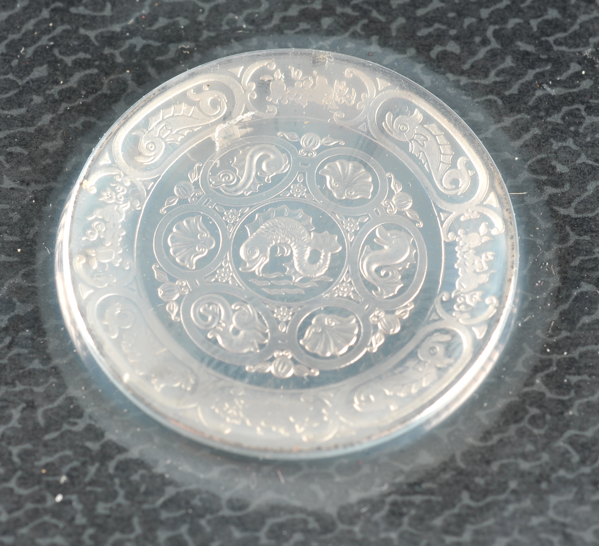 Franklin Mint Antique English Silver Miniature Plate Collection plates