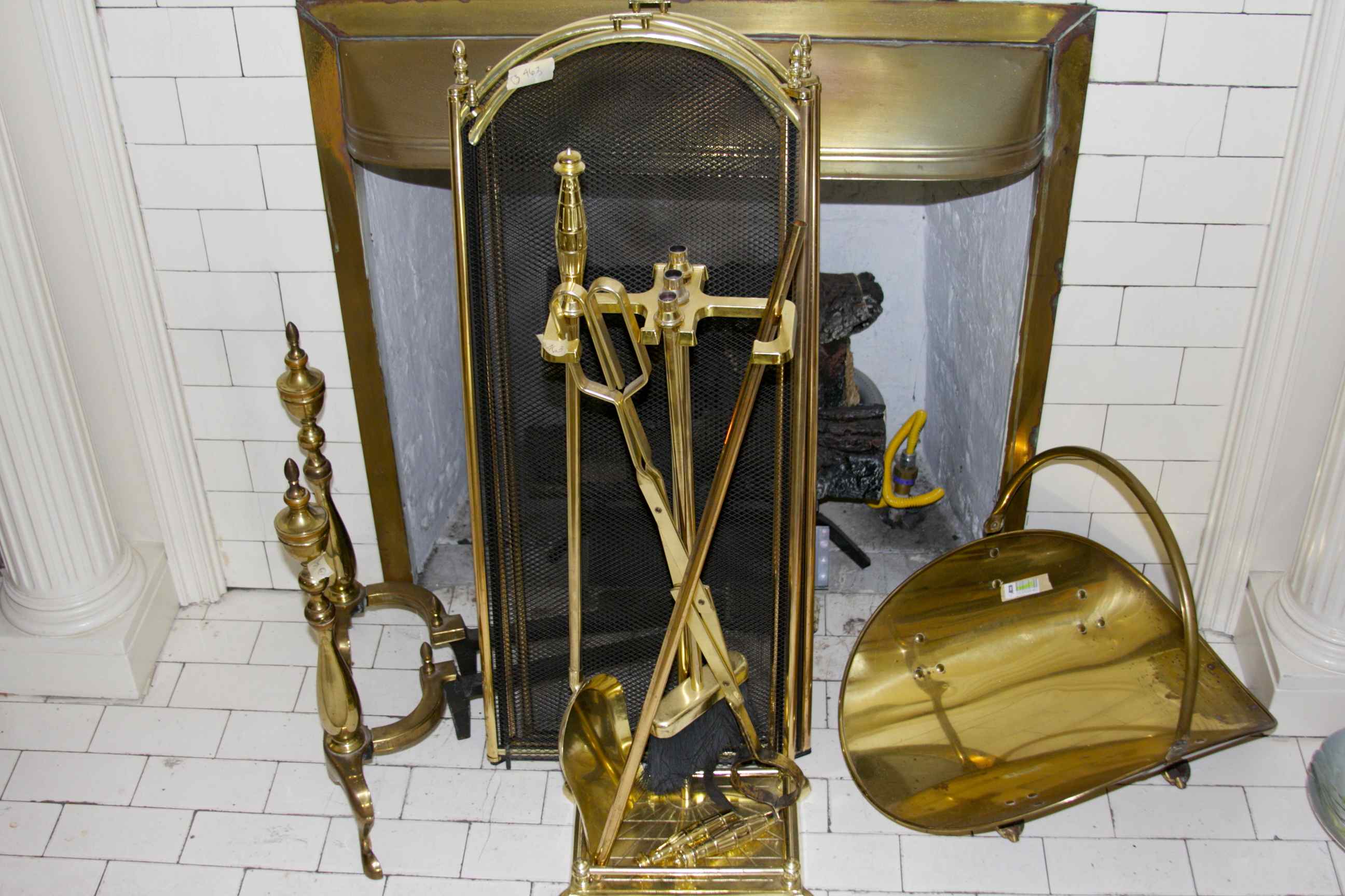 Fireplace Set and Andirons