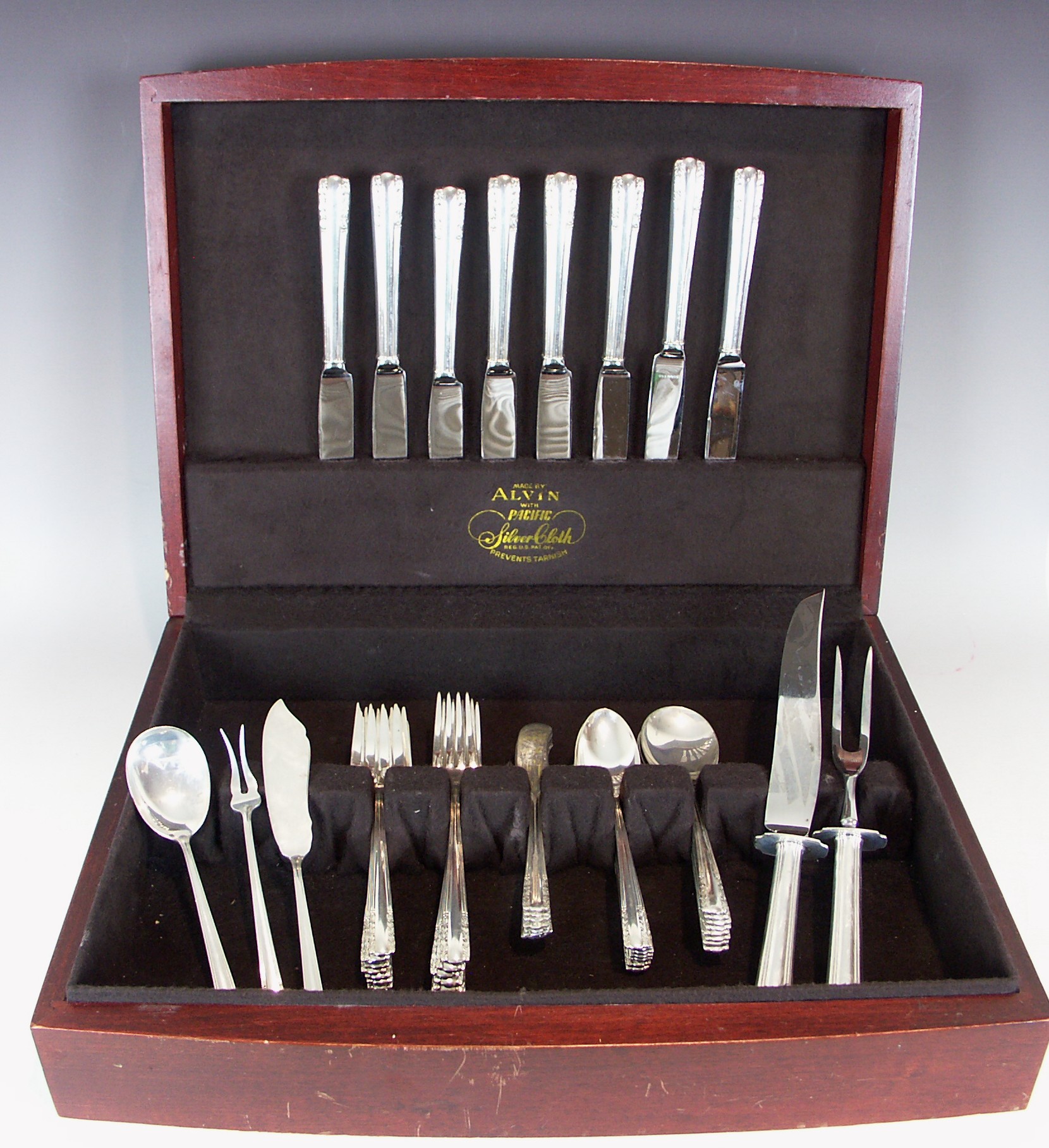 Alvin "Chapel Bells" Sterling Silver Flatware and Storage Box