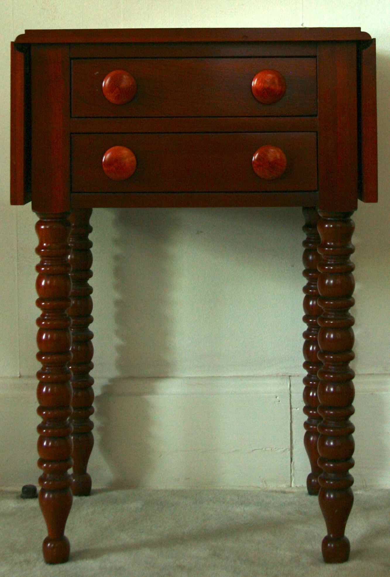 Davis Cabinet Company Drop Leaf Night Table