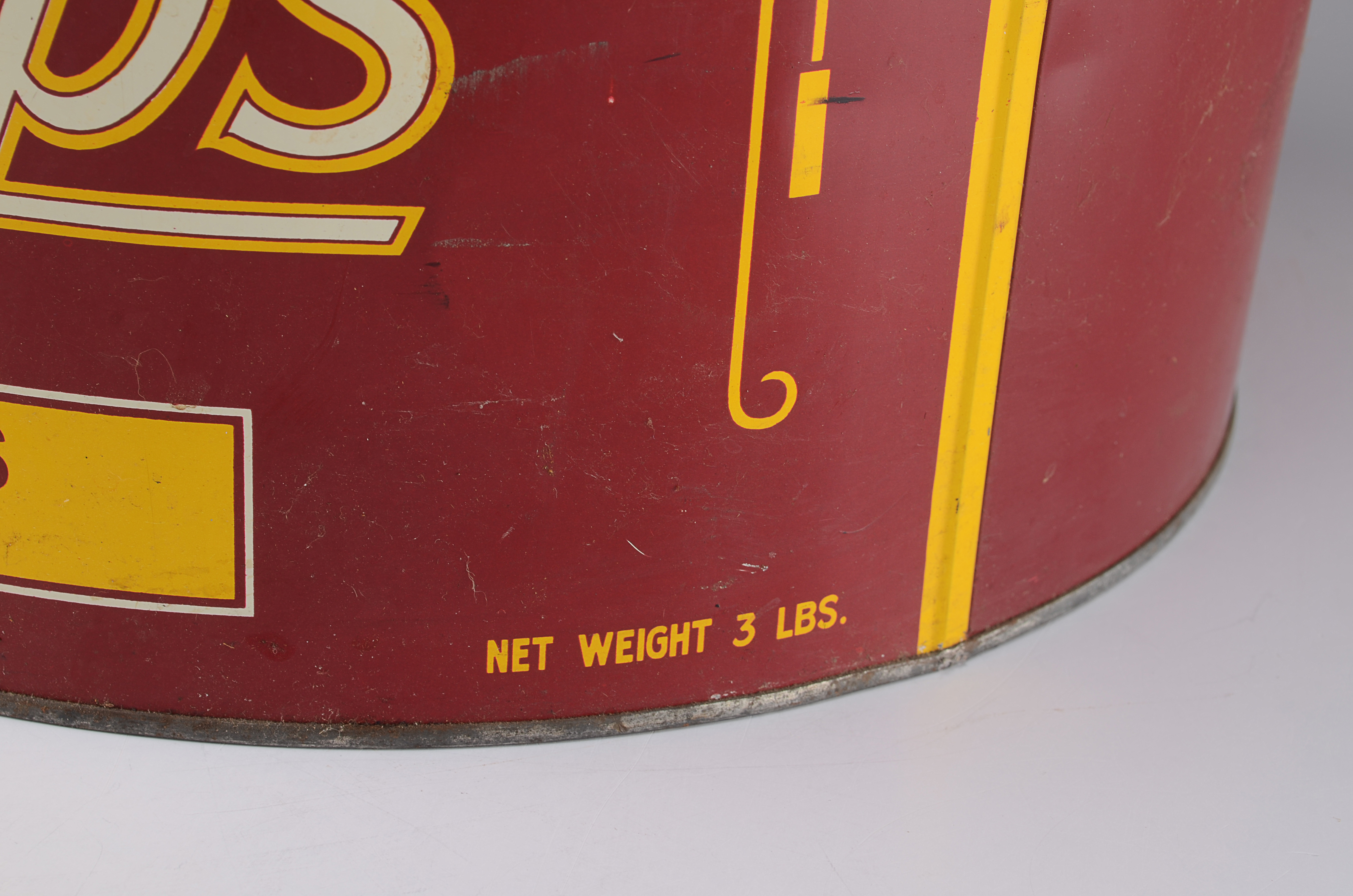 Husman's Potato Chip Can. Circa 1950's