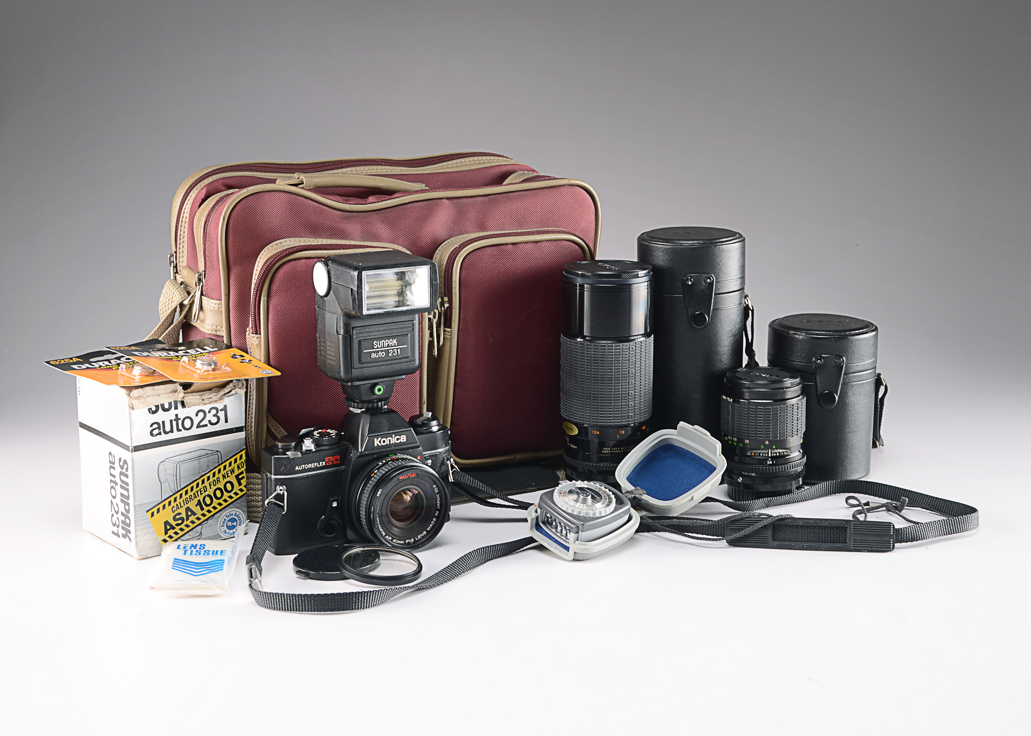  35mm SLR Konica Camera, Autoreflex And Lenses