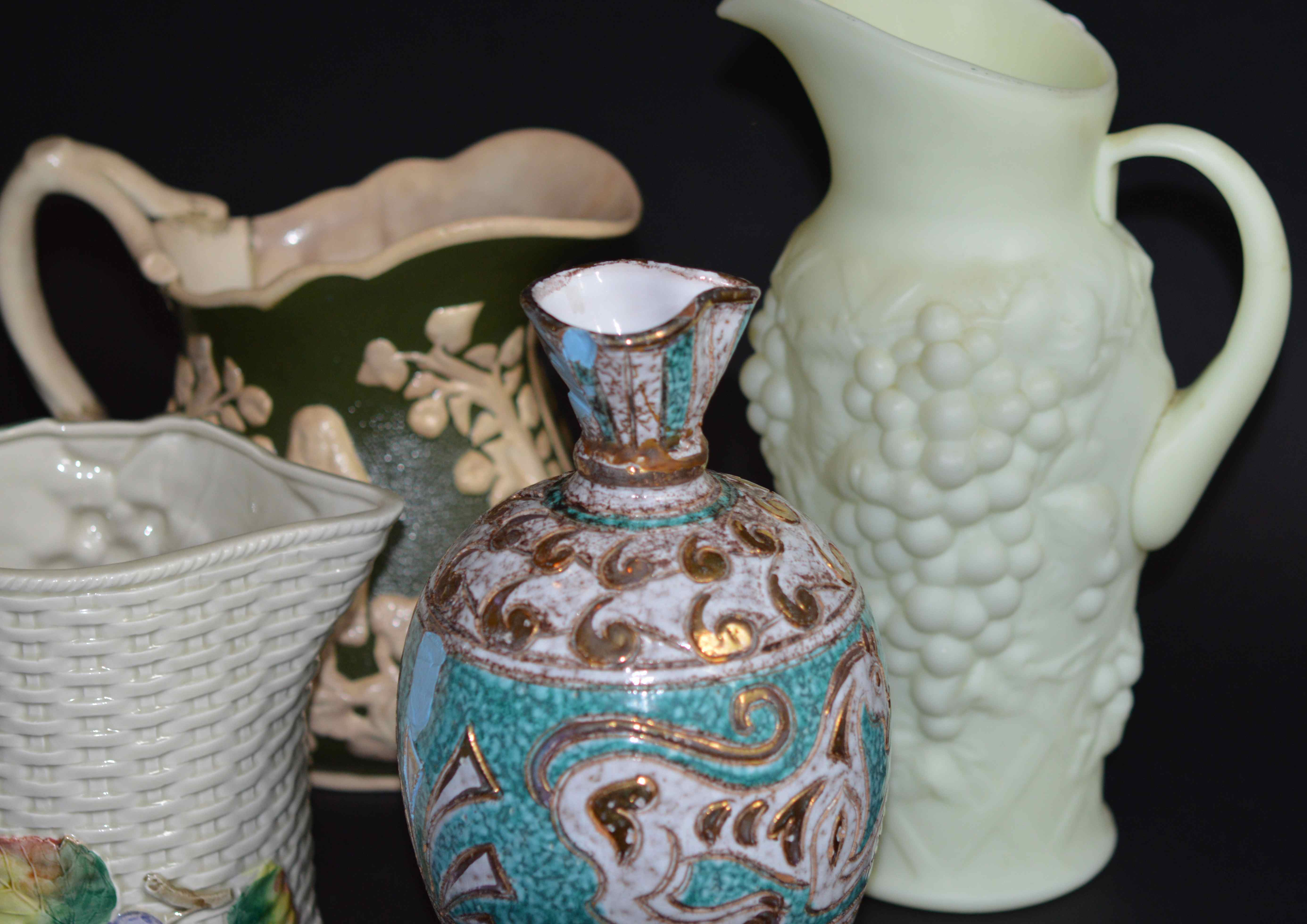 Fitz & Floyd Basketweave Pitcher and More