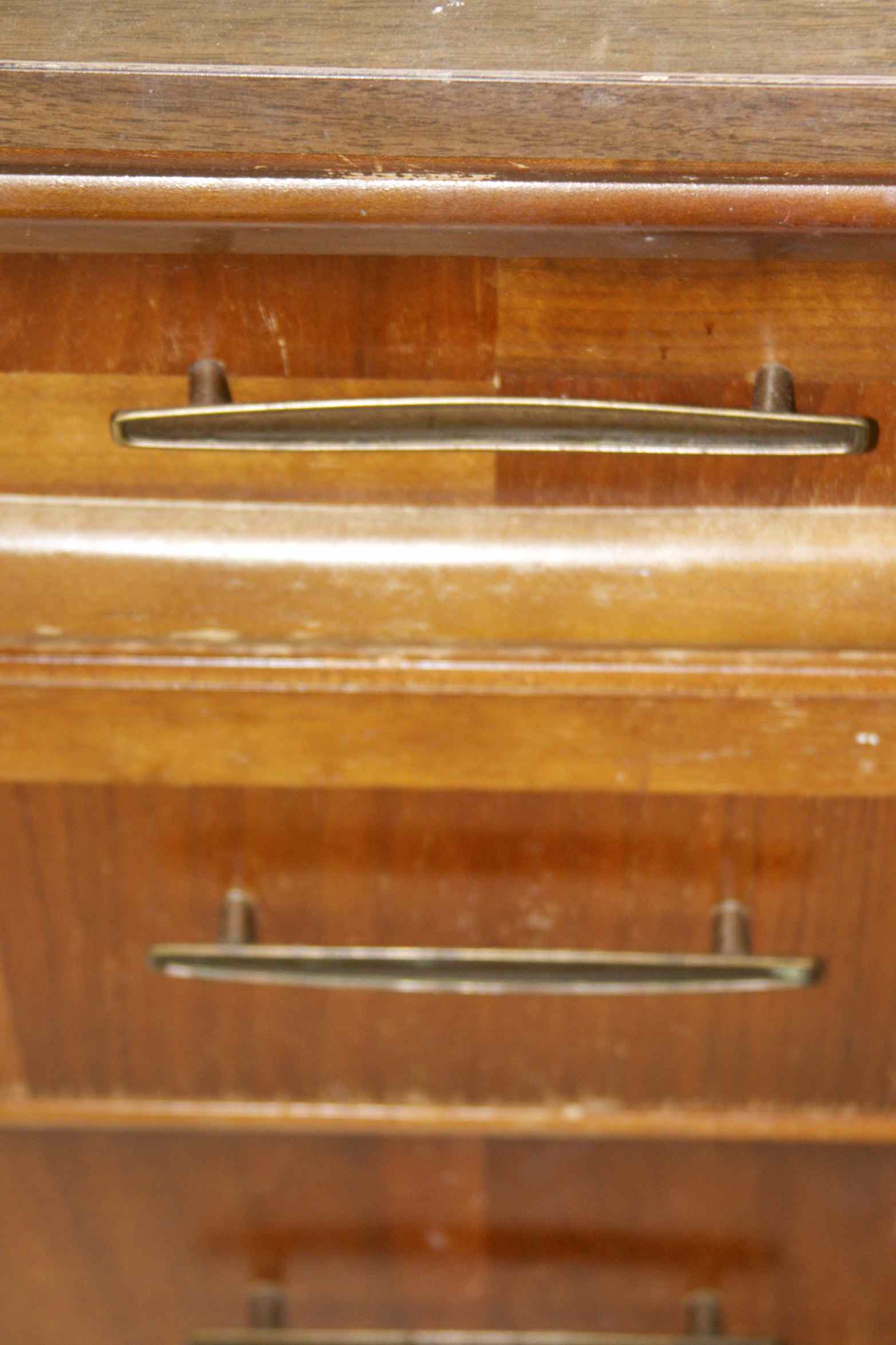 3 Drawer Wood And Wood Veneer Chest