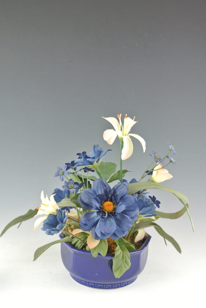 Delft Trinket Box & Ewer with More 