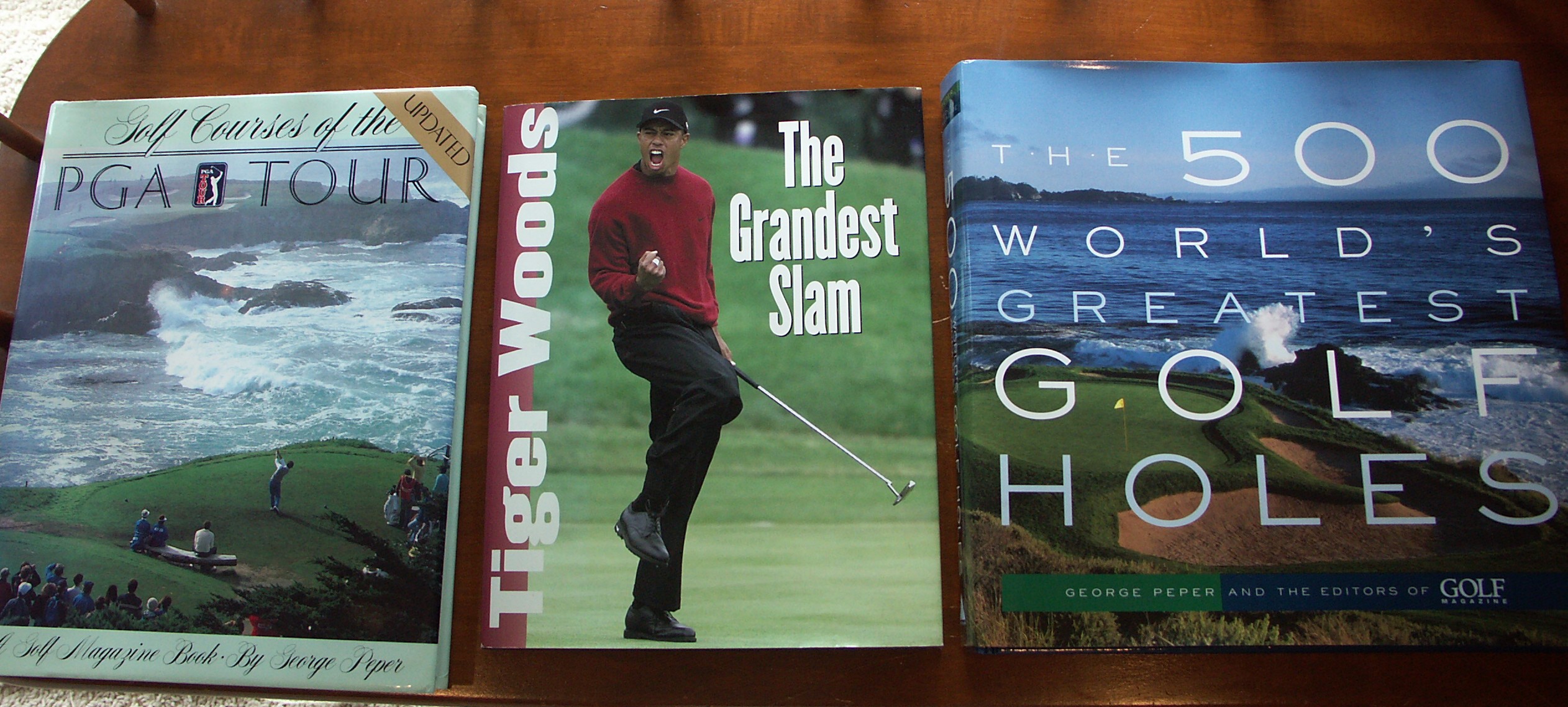 Three Golf Coffee Table Books