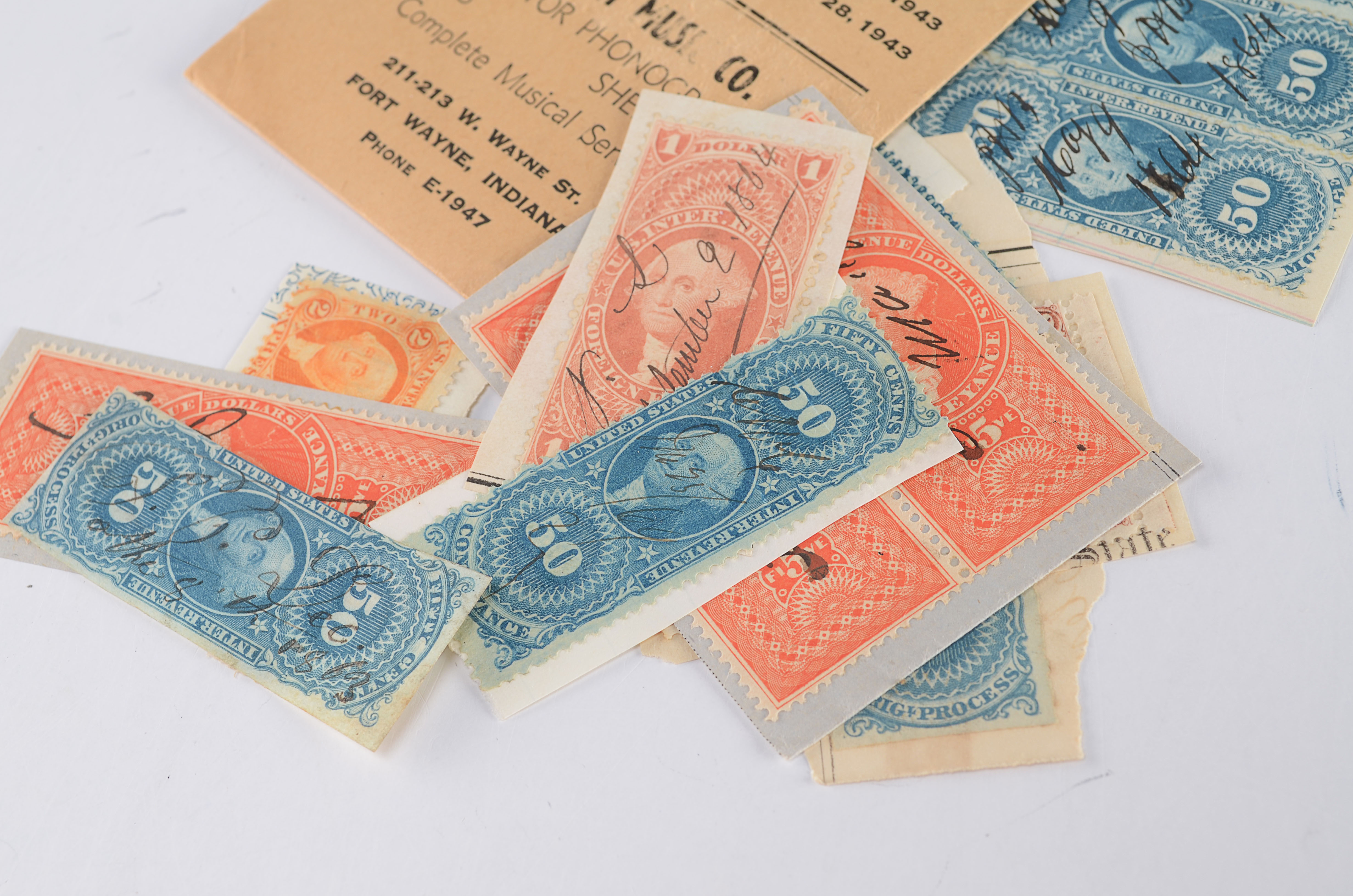 Vintage American Revenue and Conveyance Stamps