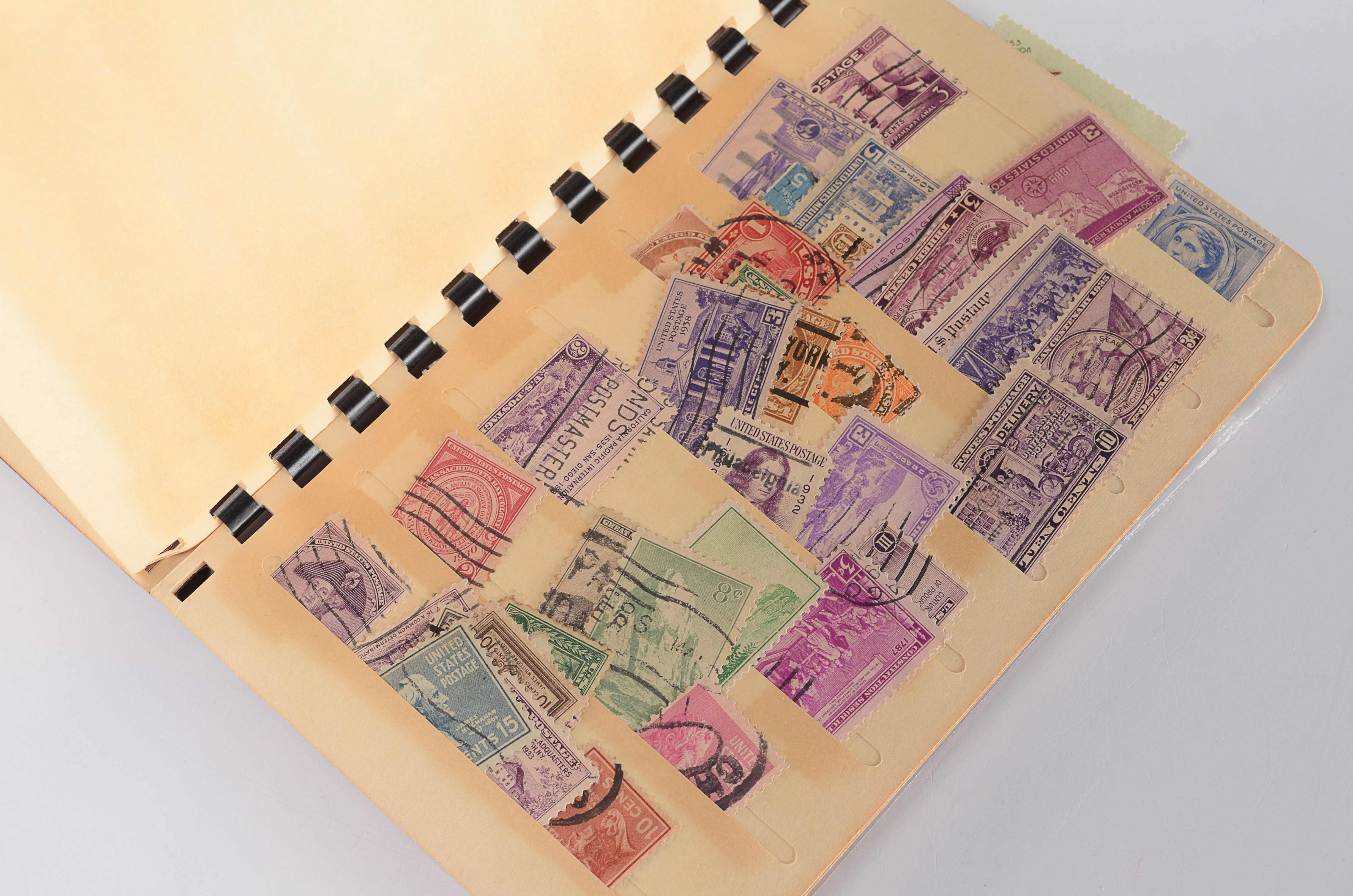 Vintage Stamp Collection Booklet and Stamps