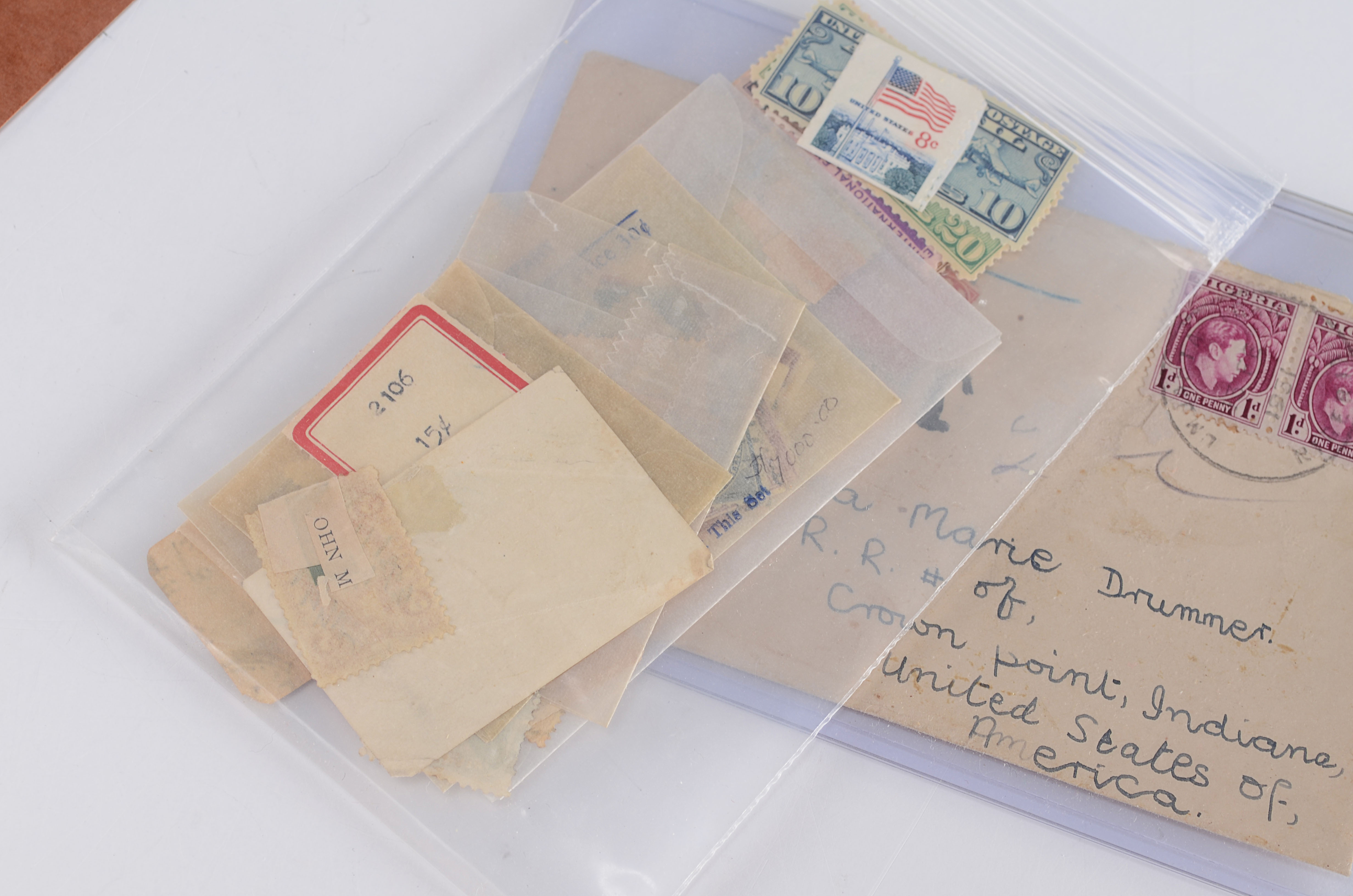 Vintage Stamp Collection Booklet and Stamps