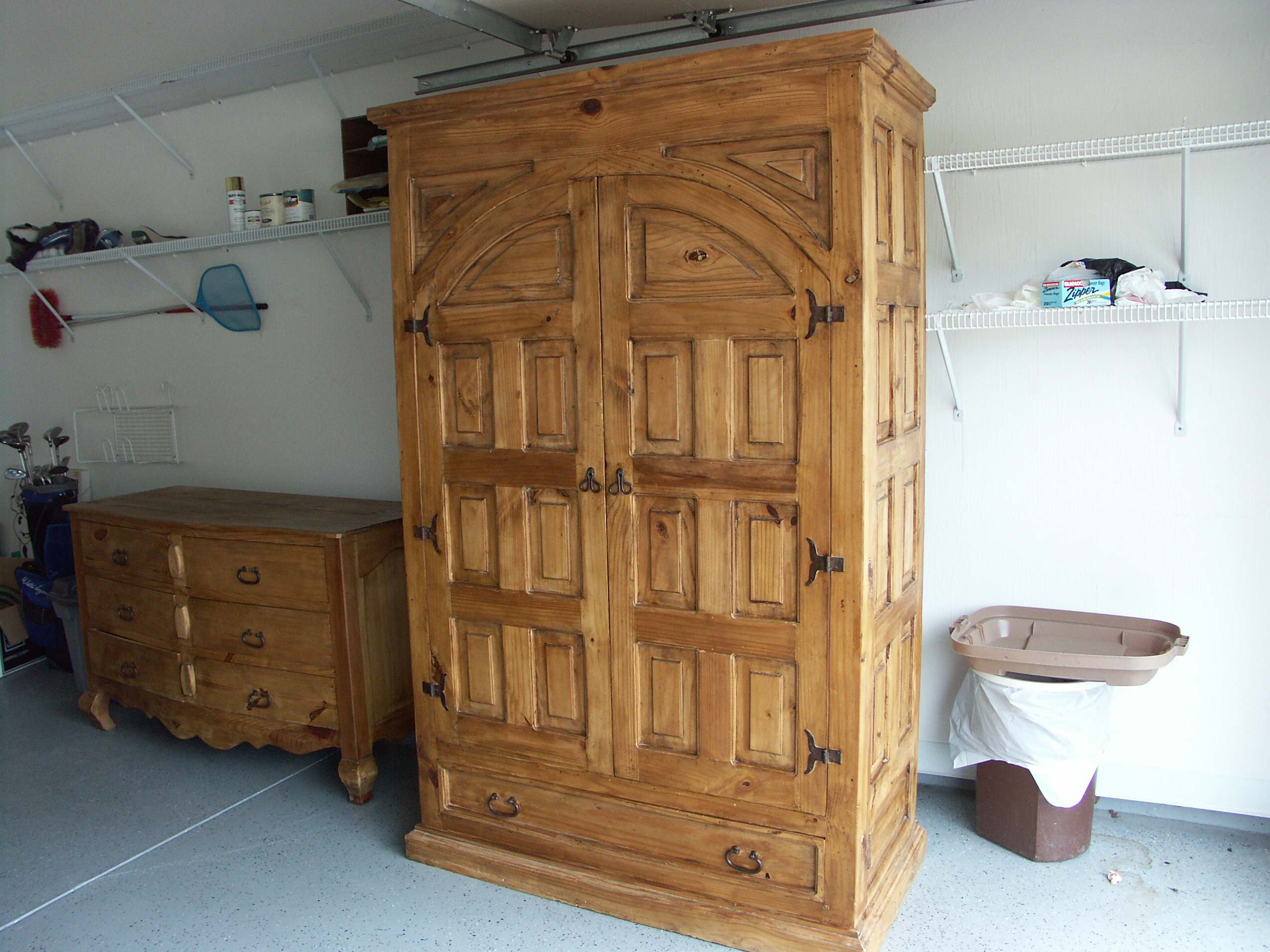 Santa Fe Rustic Pine Armoire