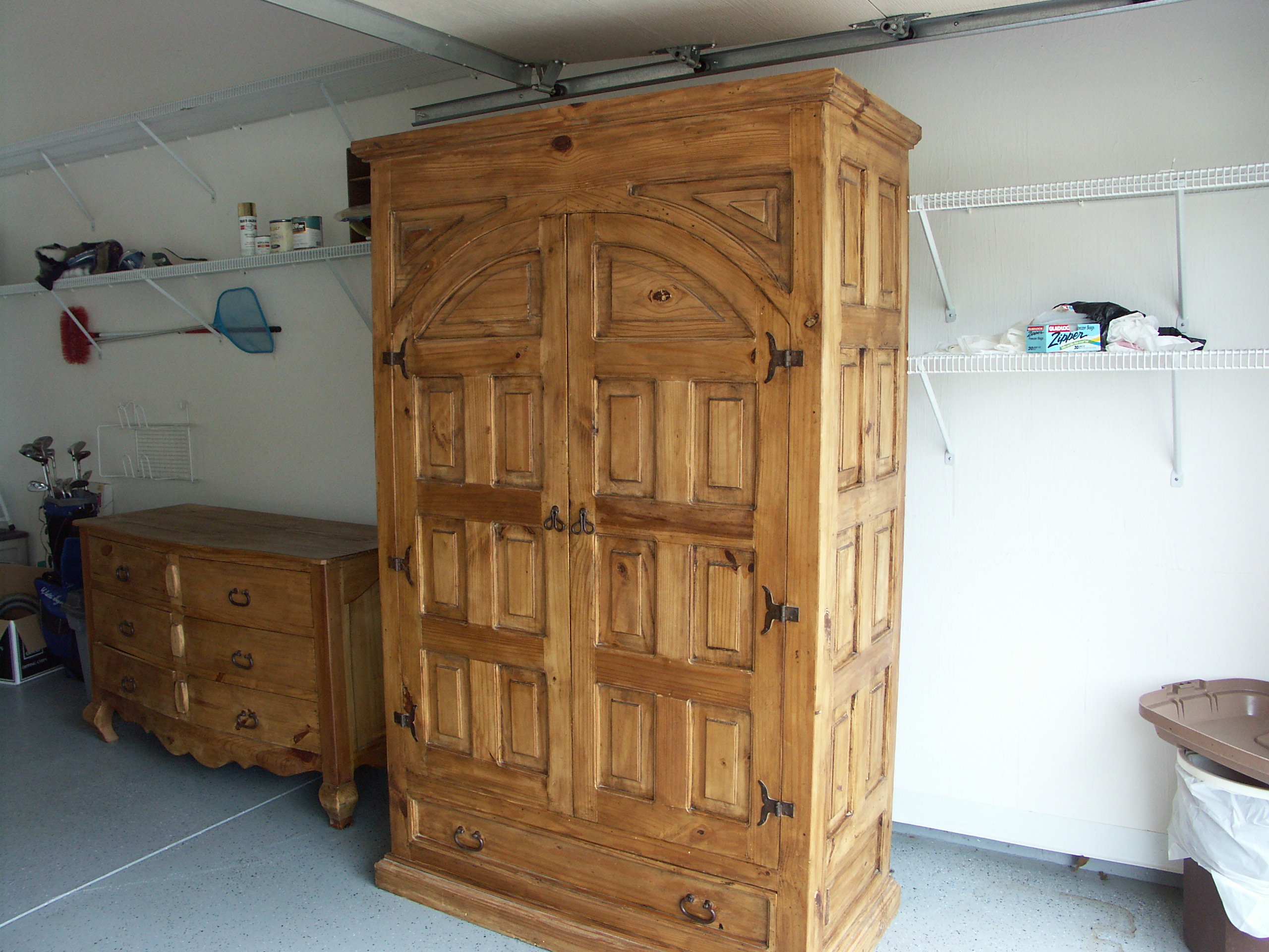 Santa Fe Rustic Pine Armoire