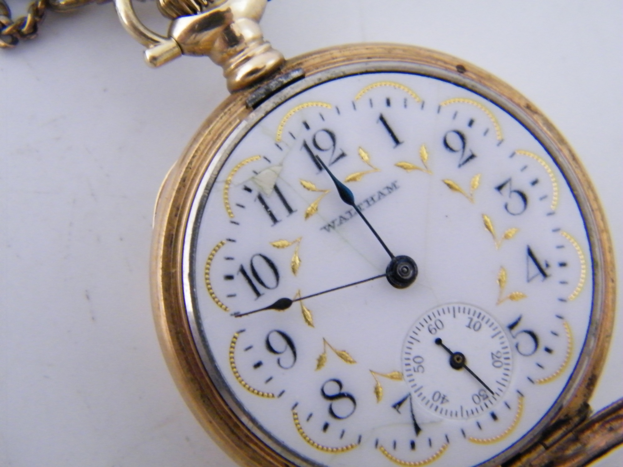14k Gold Vintage Gruen Lady Watham Pocketwatch