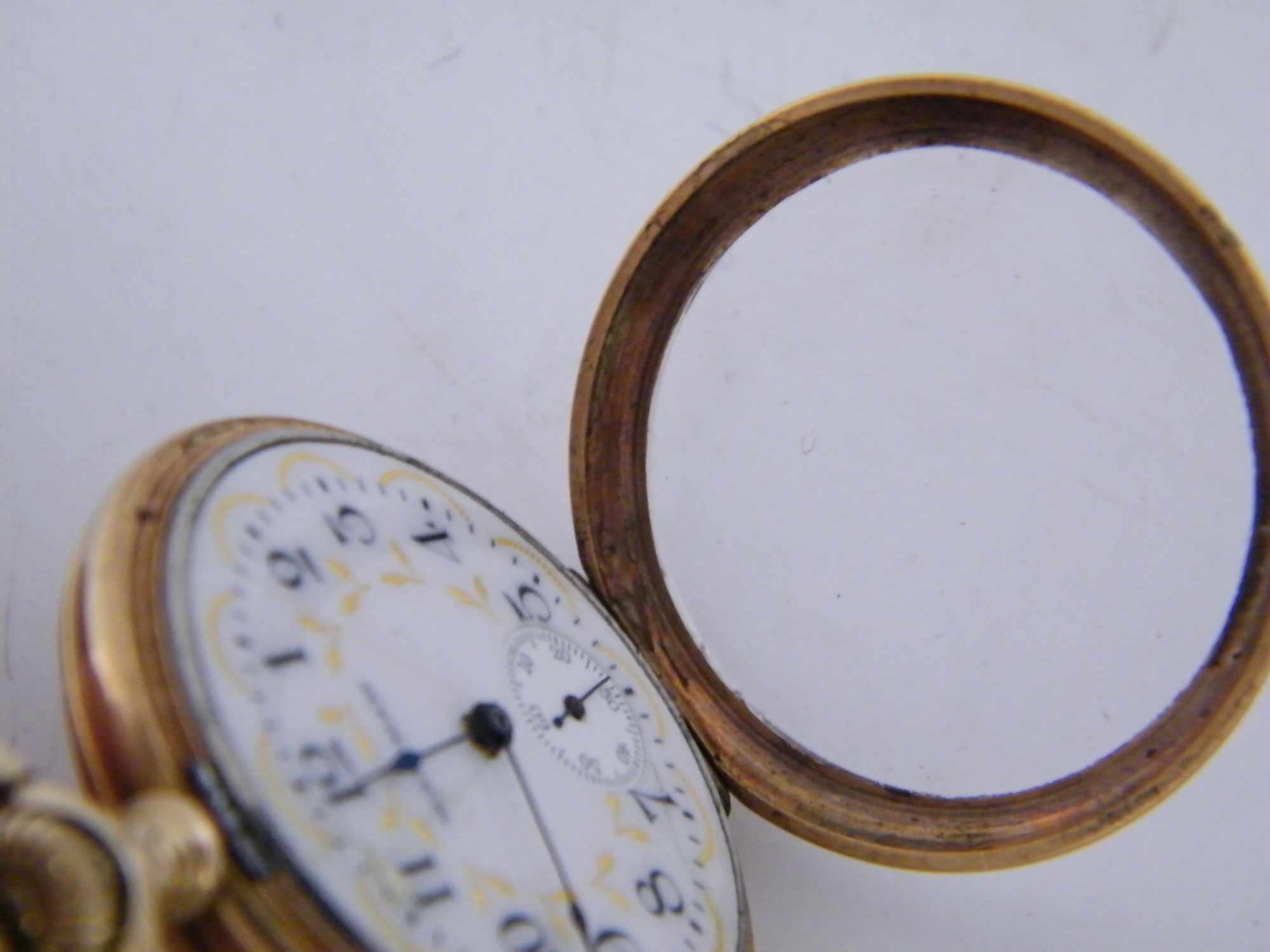 14k Gold Vintage Gruen Lady Watham Pocketwatch