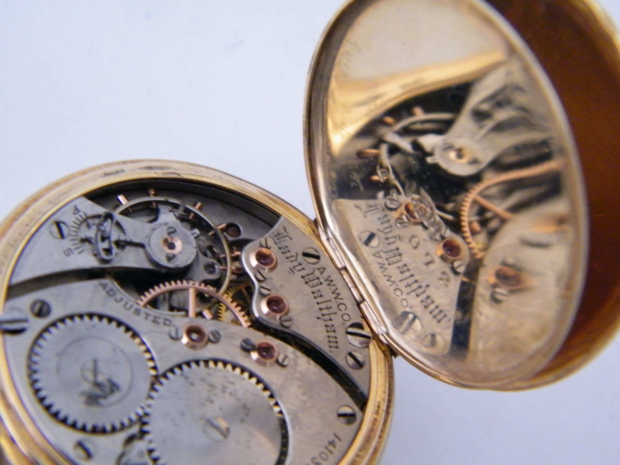 14k Gold Vintage Gruen Lady Watham Pocketwatch