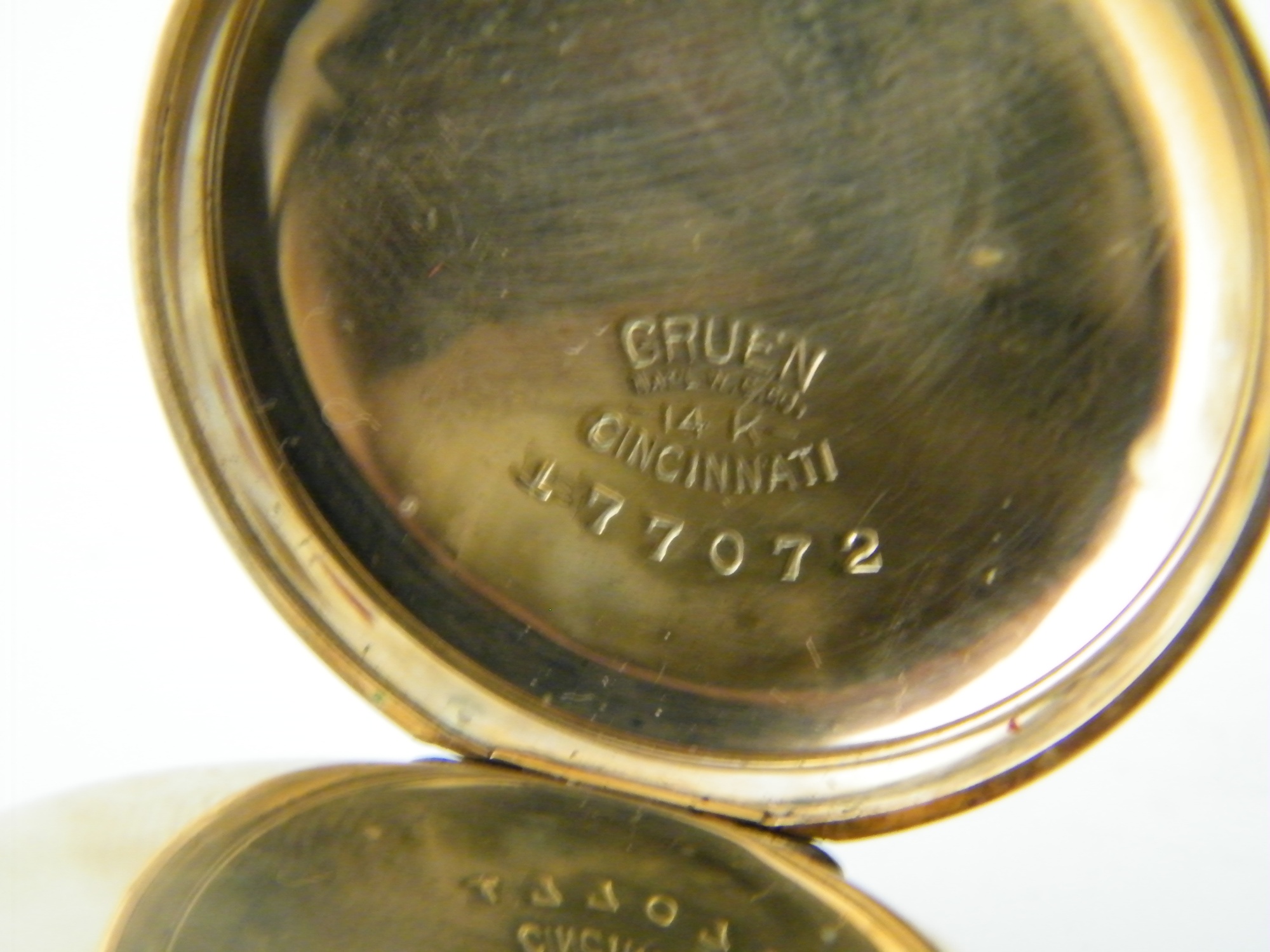 14k Gold Vintage Gruen Lady Watham Pocketwatch