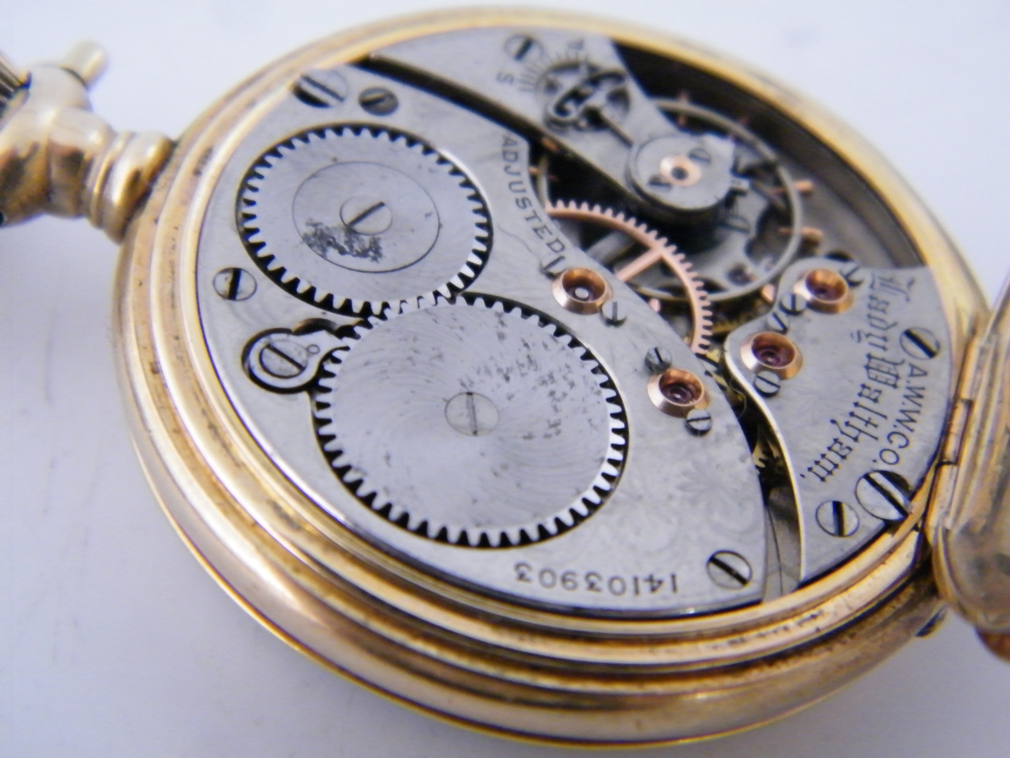 14k Gold Vintage Gruen Lady Watham Pocketwatch