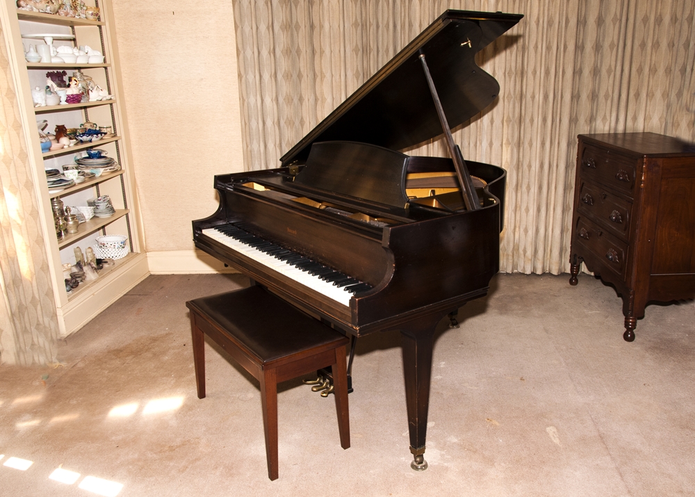 Howard Baby Grand Piano, Circa 1930's, Built By Baldwin