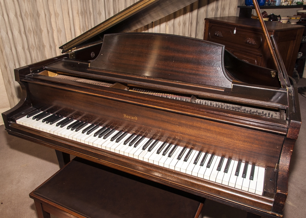 Howard Baby Grand Piano, Circa 1930's, Built By Baldwin
