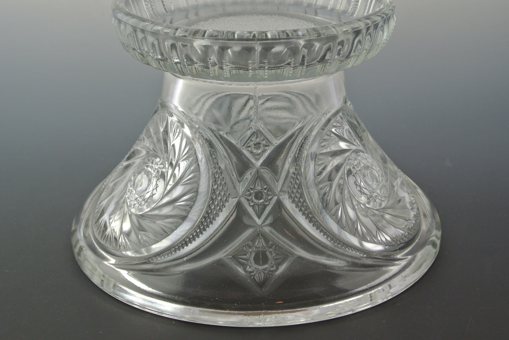 Antique Hobstar Bowl Stand