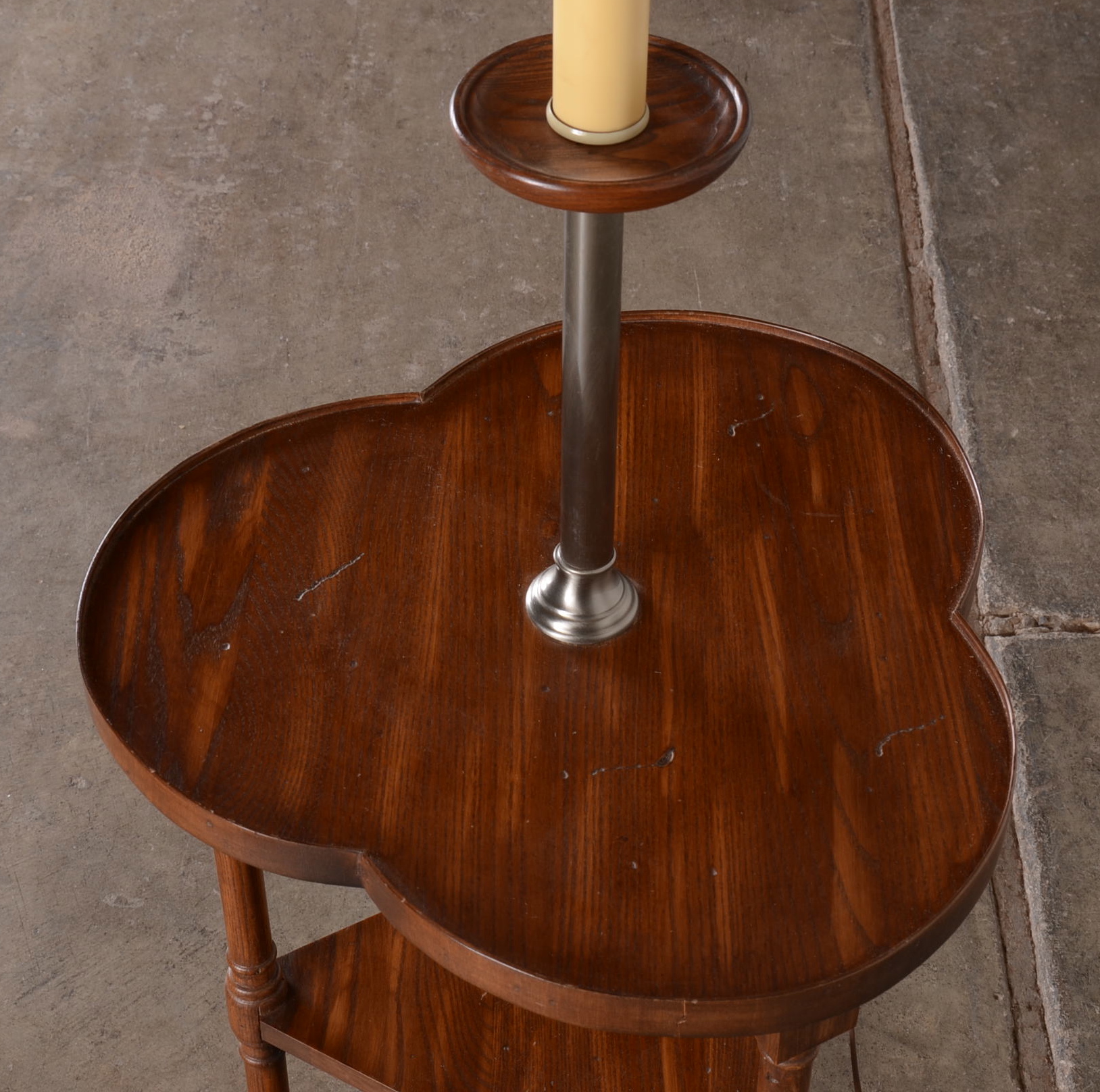 Clover Leaf Candlestick Table Lamp