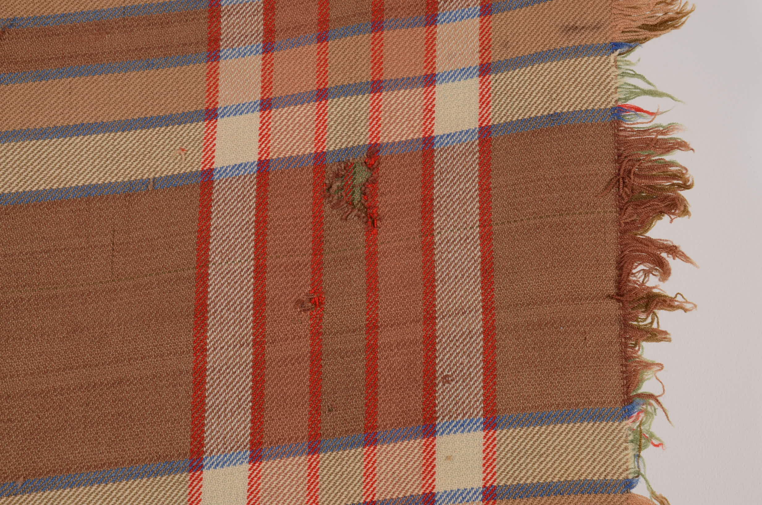 Old Welsh Wool Woven Blanket