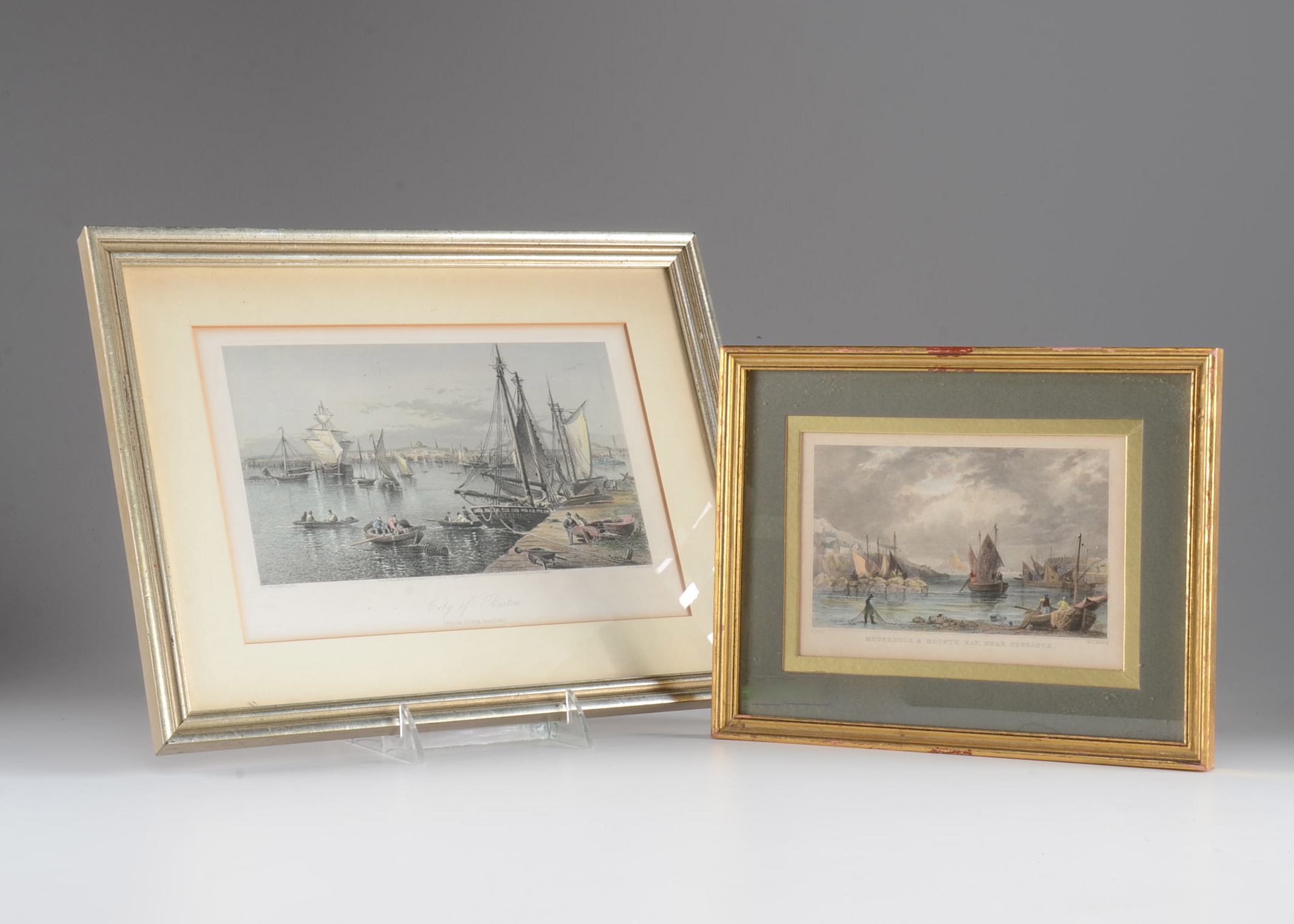 Two  Dry Point Etchings with Aquatint.  