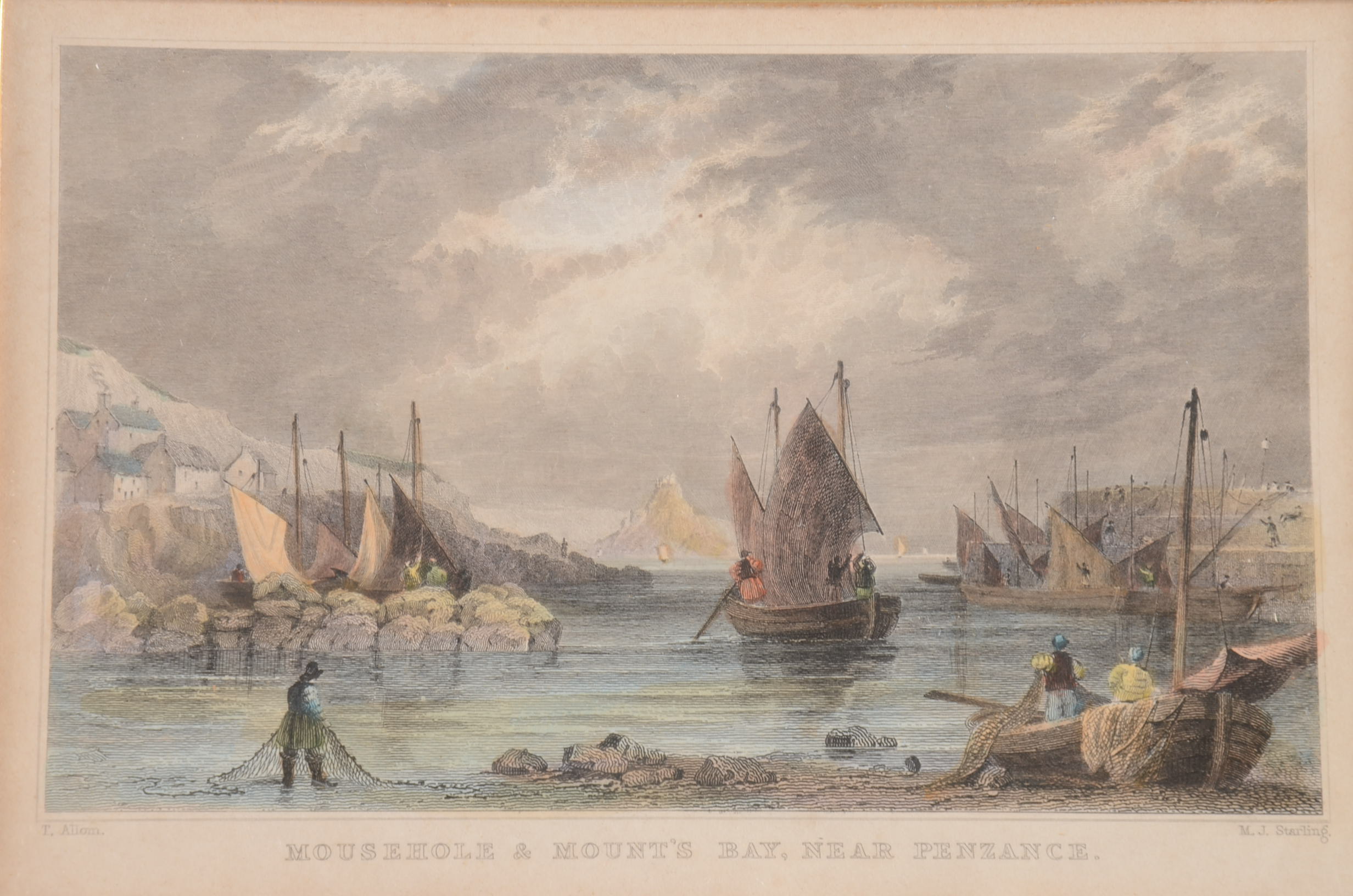 Two  Dry Point Etchings with Aquatint.  