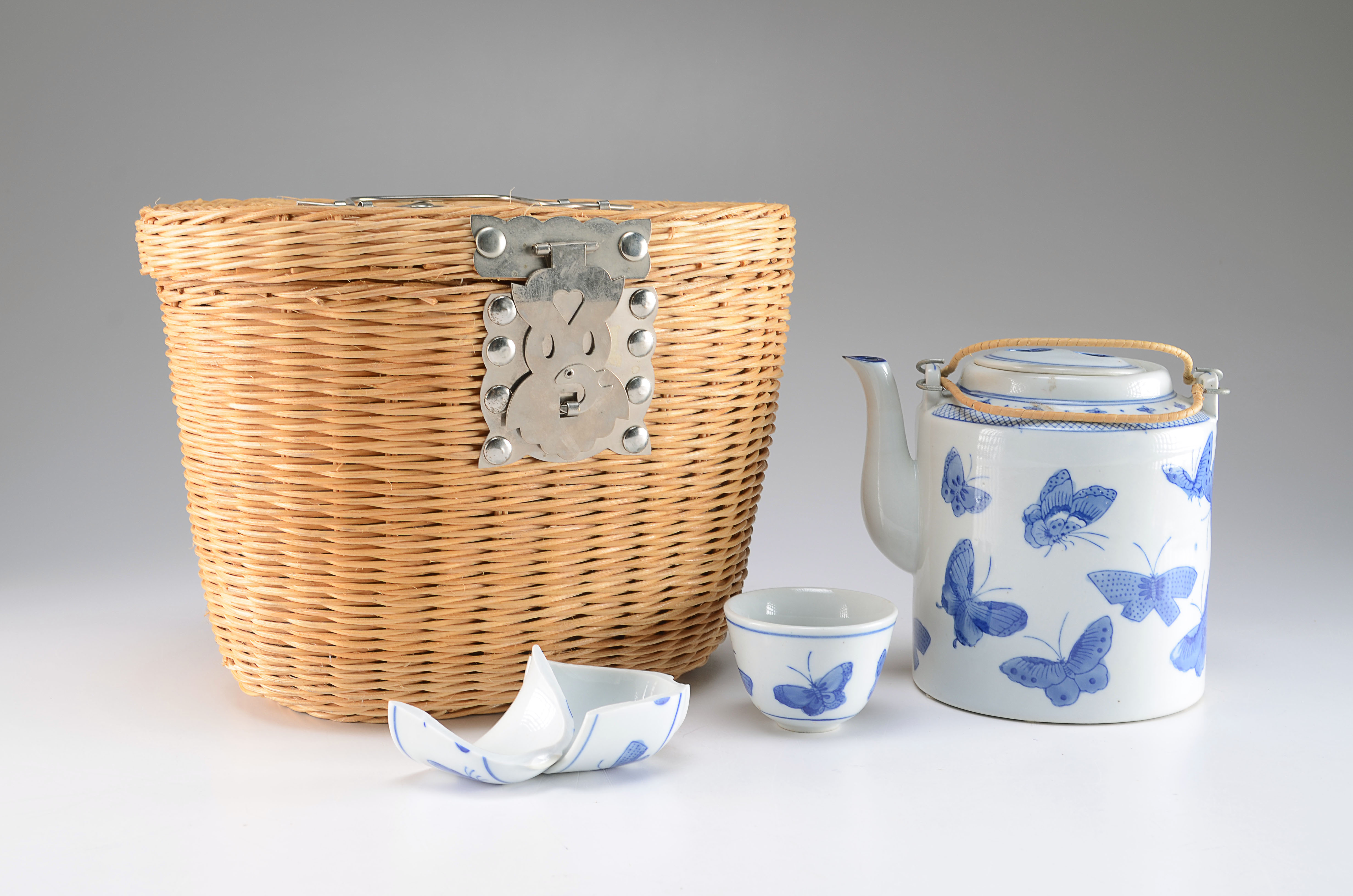 Assorted Blue And White China