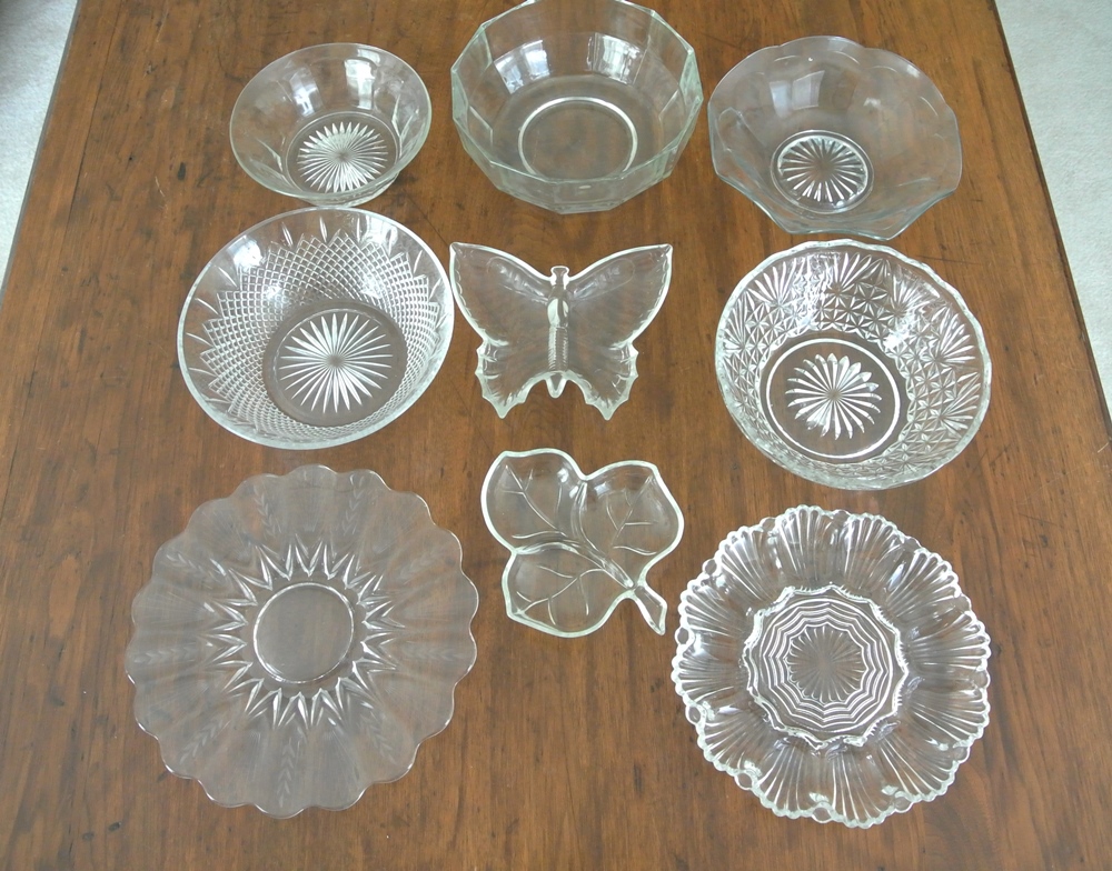 Vintage Glass Serving Pieces