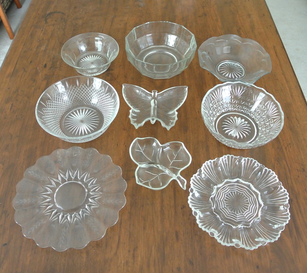 Vintage Glass Serving Pieces