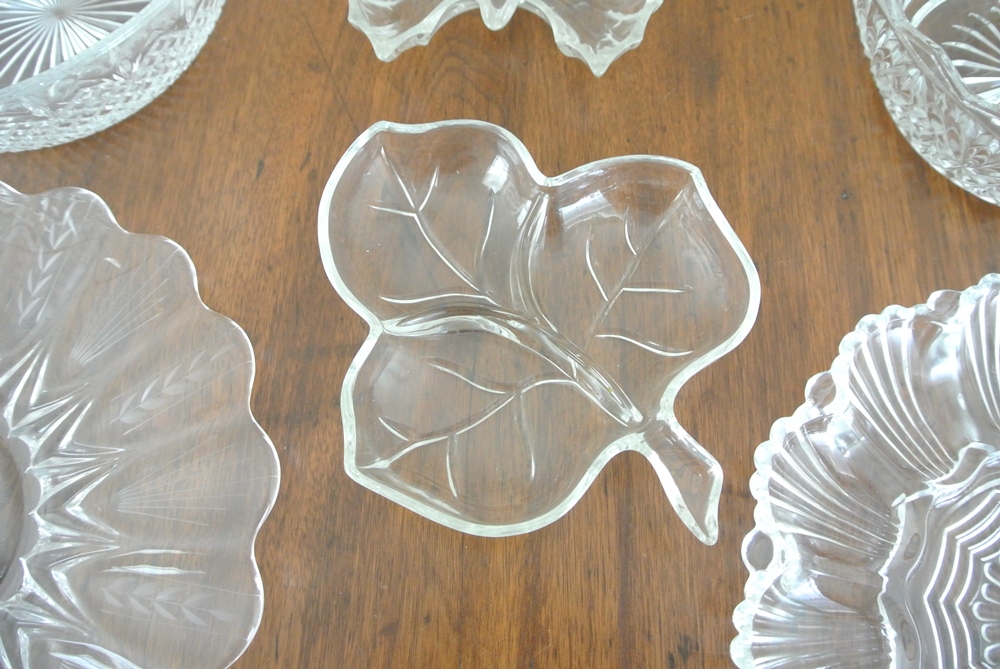 Vintage Glass Serving Pieces