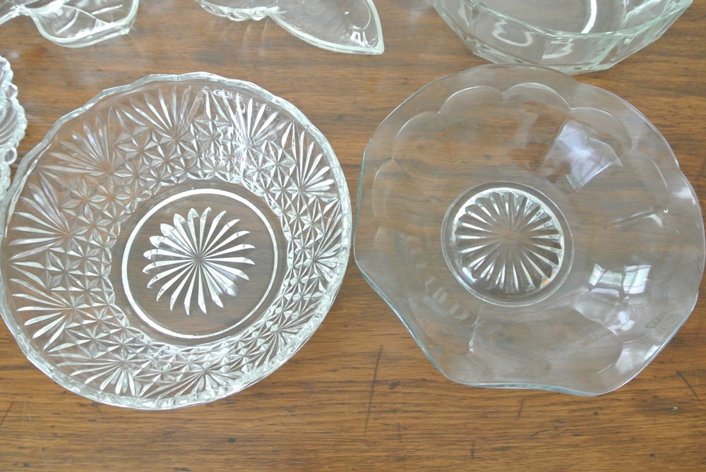Vintage Glass Serving Pieces