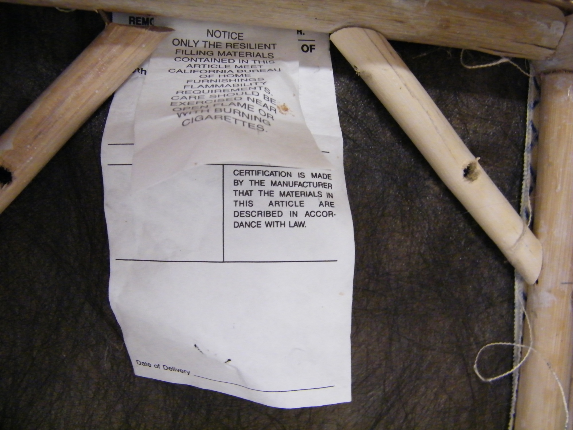 White Wicker Footstool