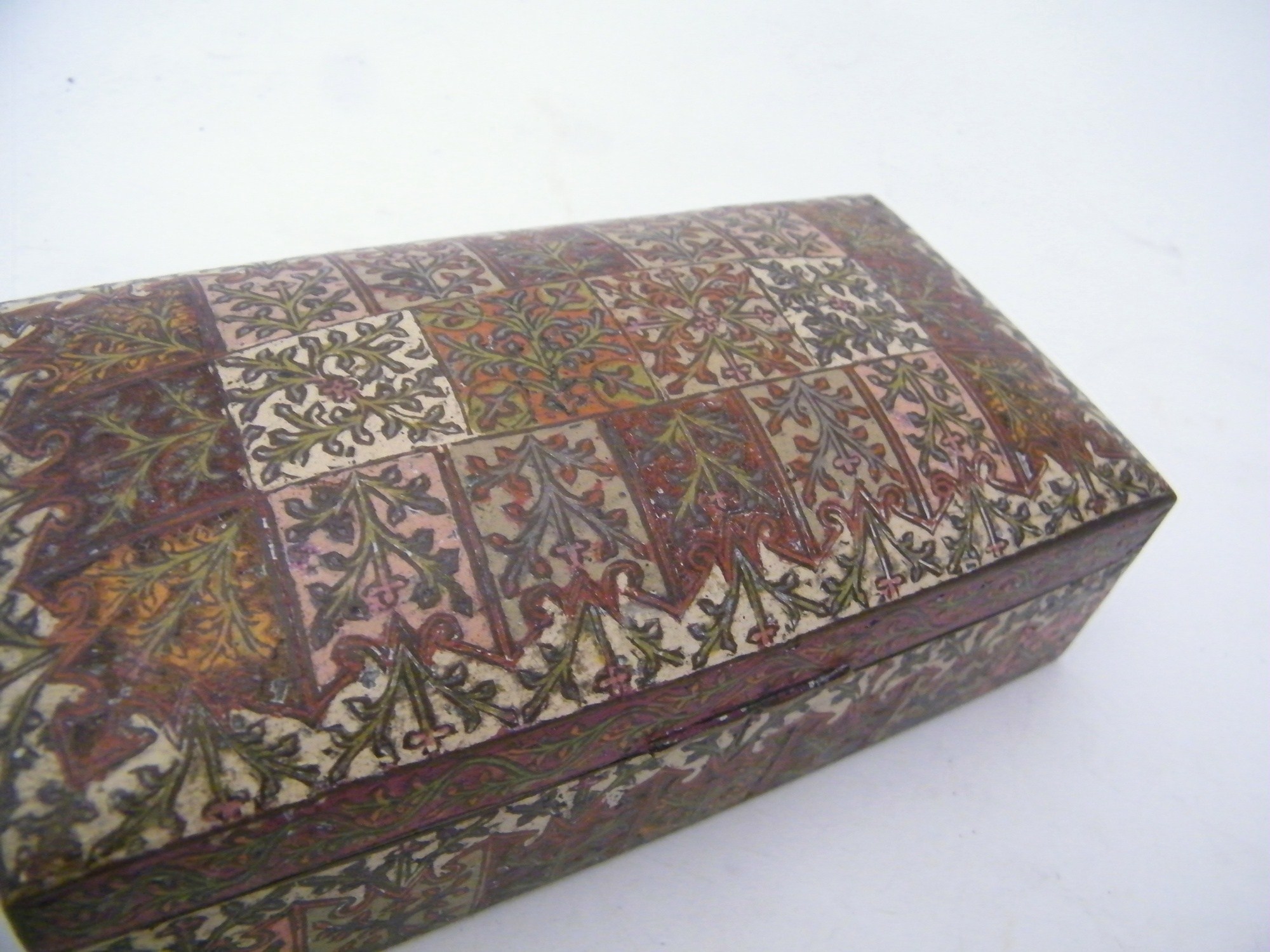 Vintage Enameled Brass Cigar Box