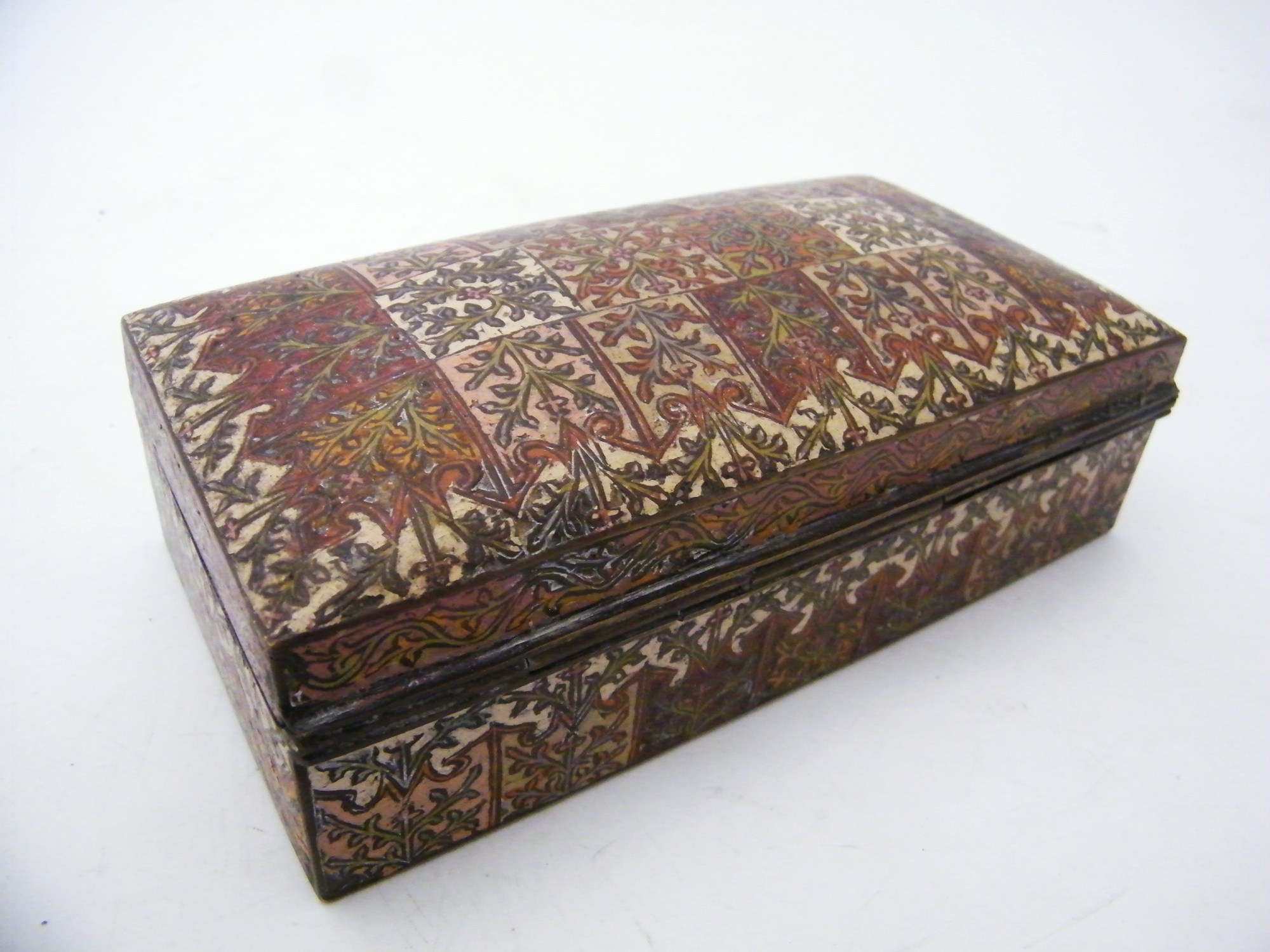 Vintage Enameled Brass Cigar Box